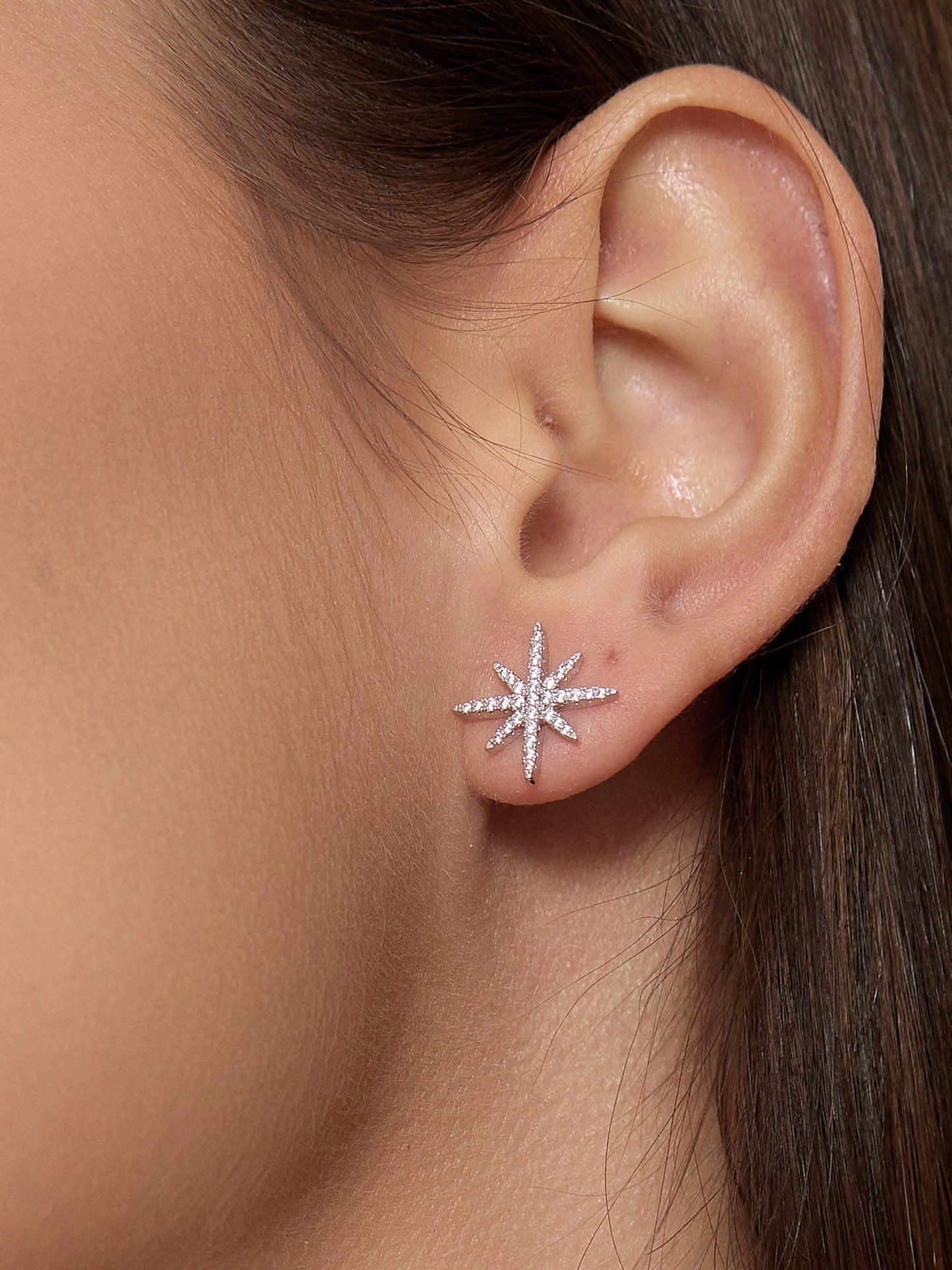Lyon Polar Star Stud Earrings