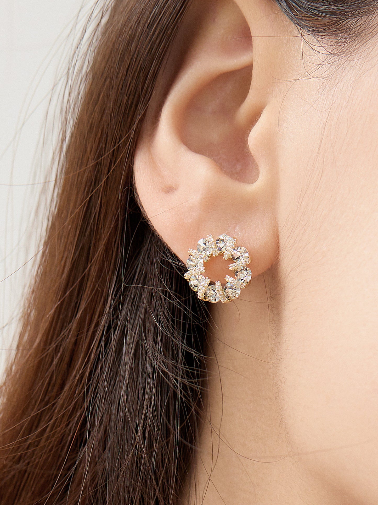 14K Gold Platted Wreath Earring