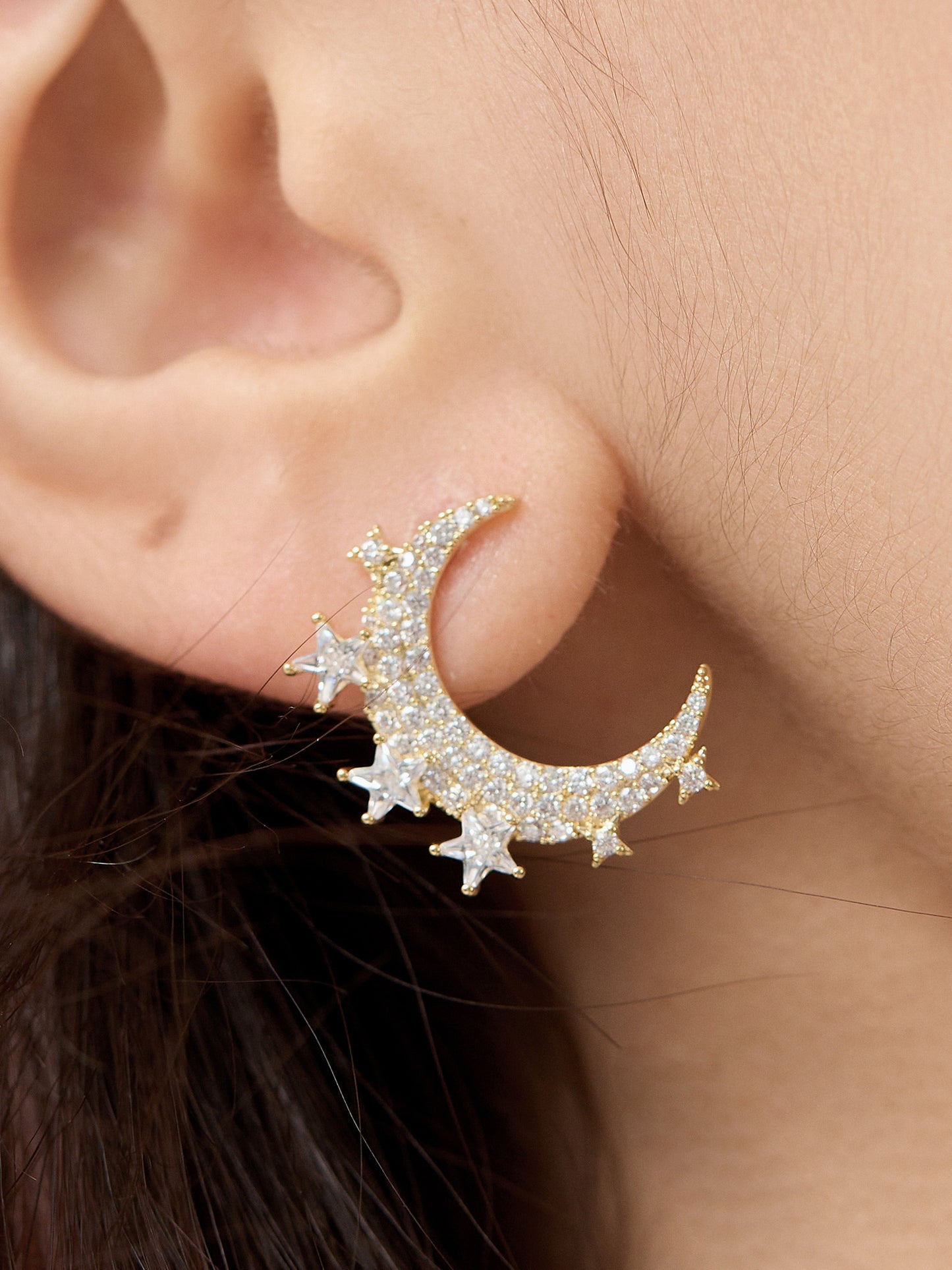 14K Gold Platted Moonlight Earring