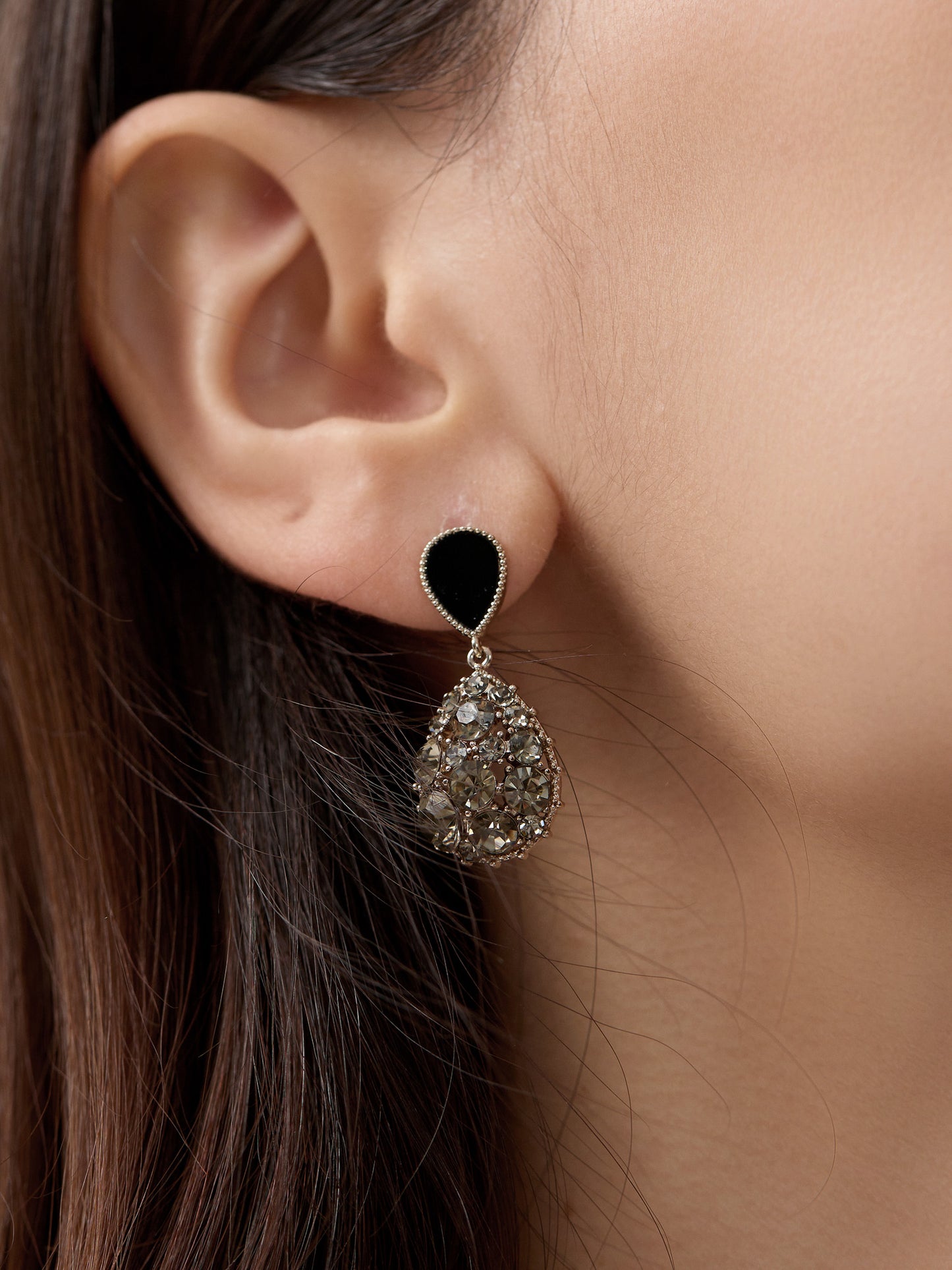 Zircon Pearl French Earrings