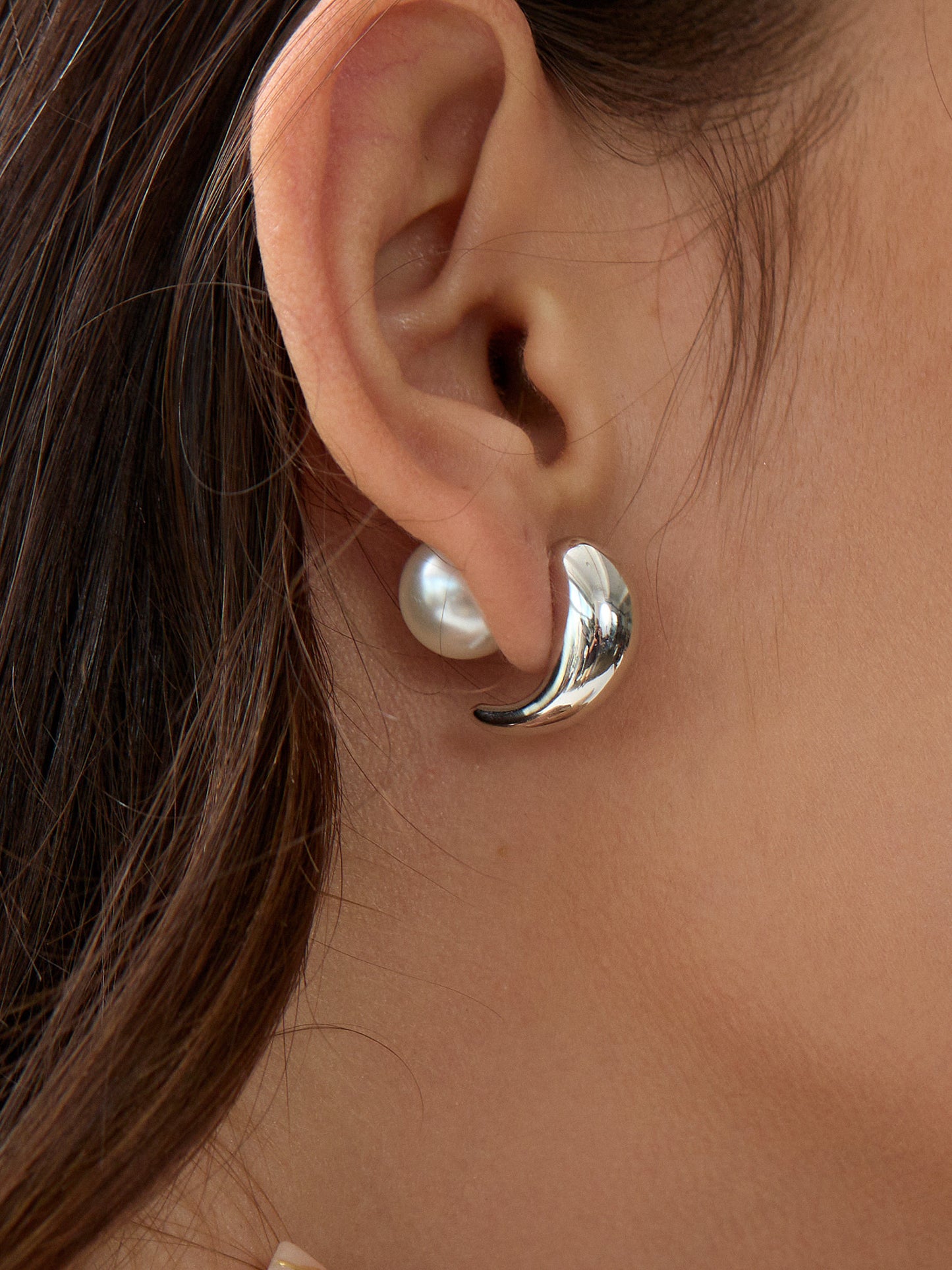 Gold Plated Pearl Drop Earrings