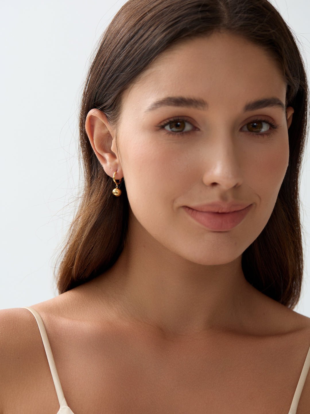 24K Gold Plated Silver Mini Globe Earrings - Revermejewelry