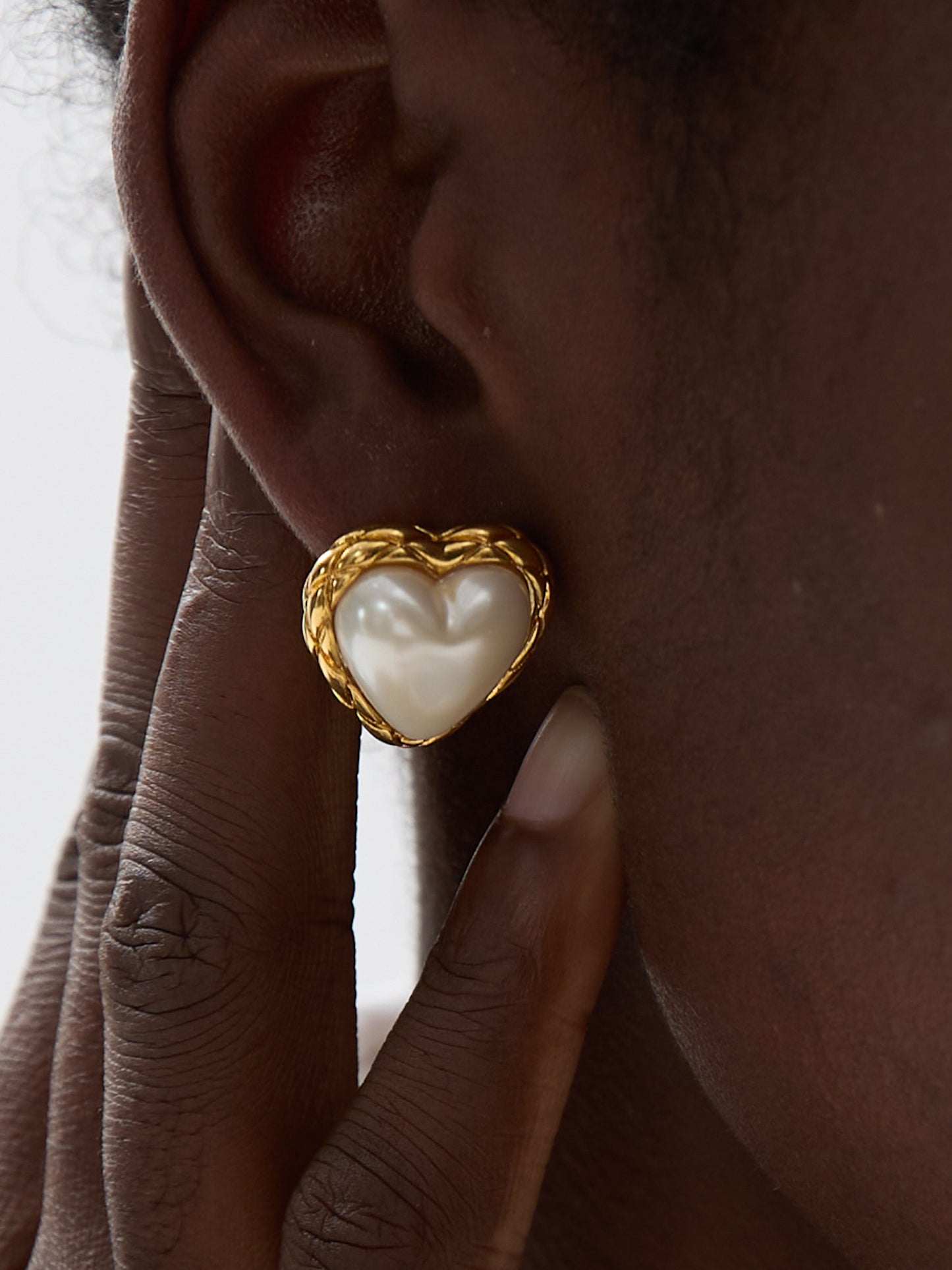 14K Gold Plated Shape of My Heart Earrings