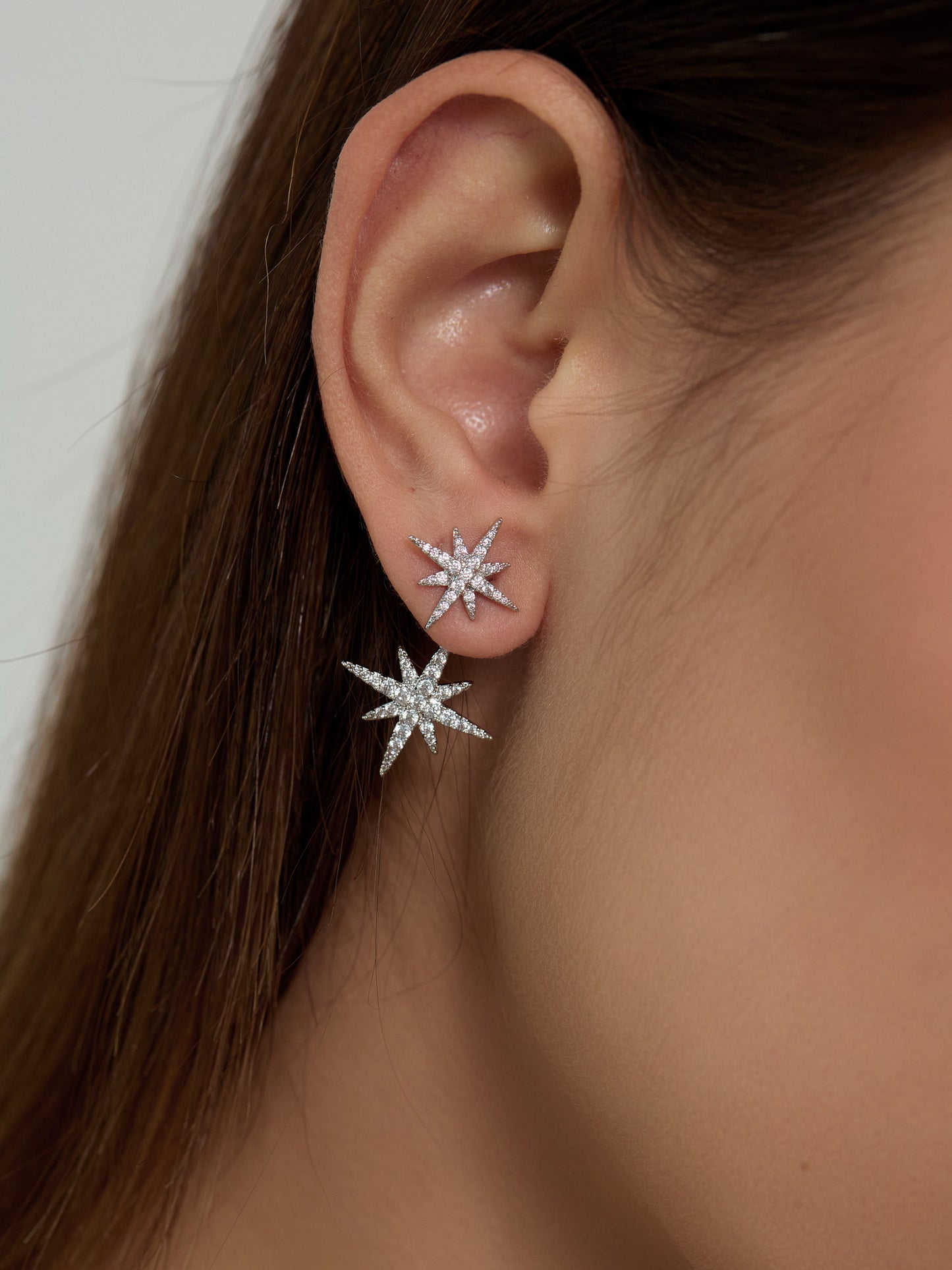 Corsica Asymmetry Polar Star Earrings