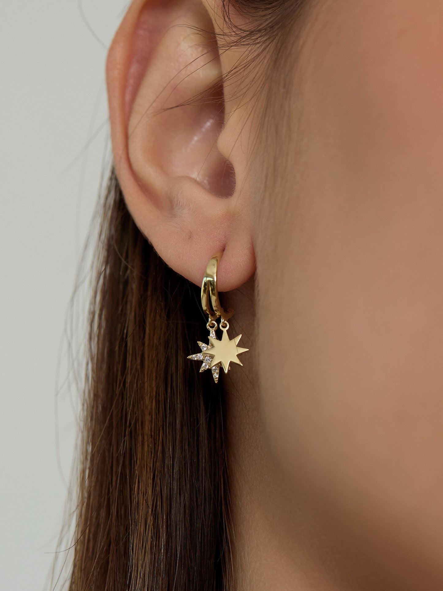 Alsace Star Hoop Earrings