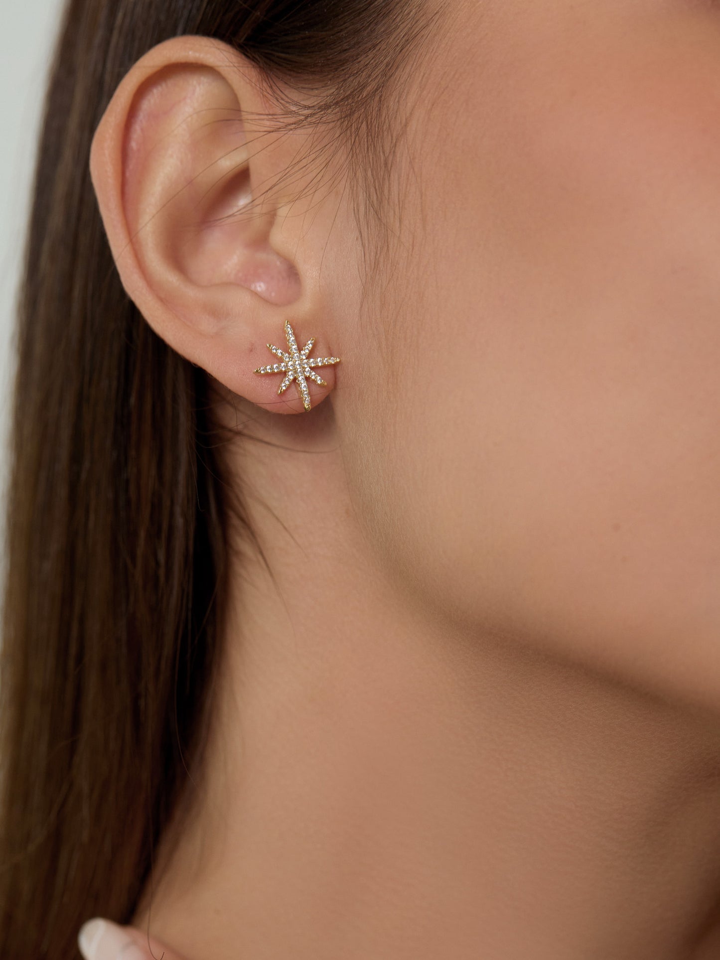 Lyon Polar Star Stud Earrings