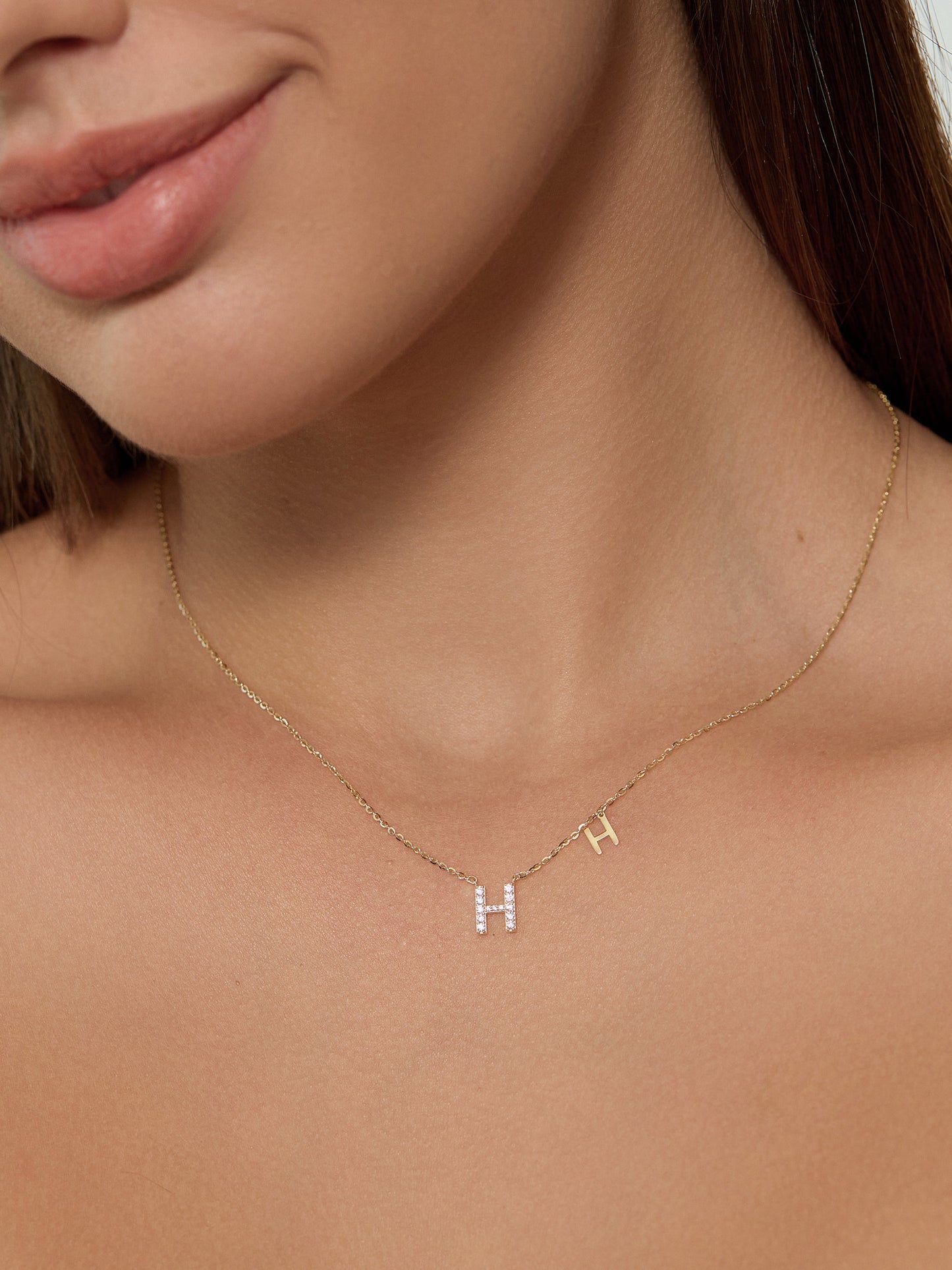 With the Letter "H" Necklace