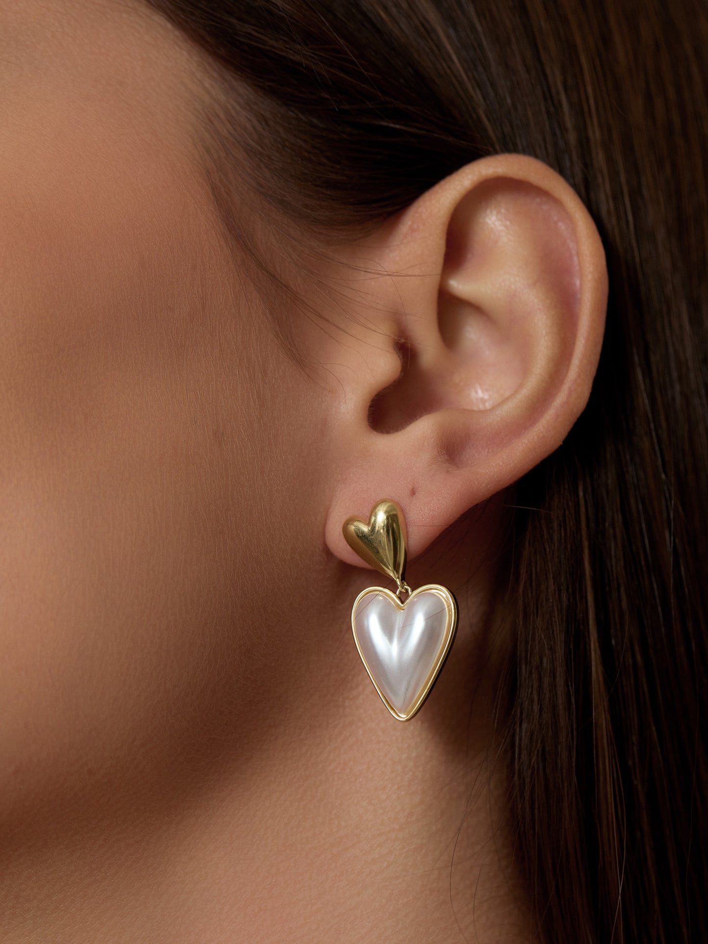 Medallion Heart Earrings