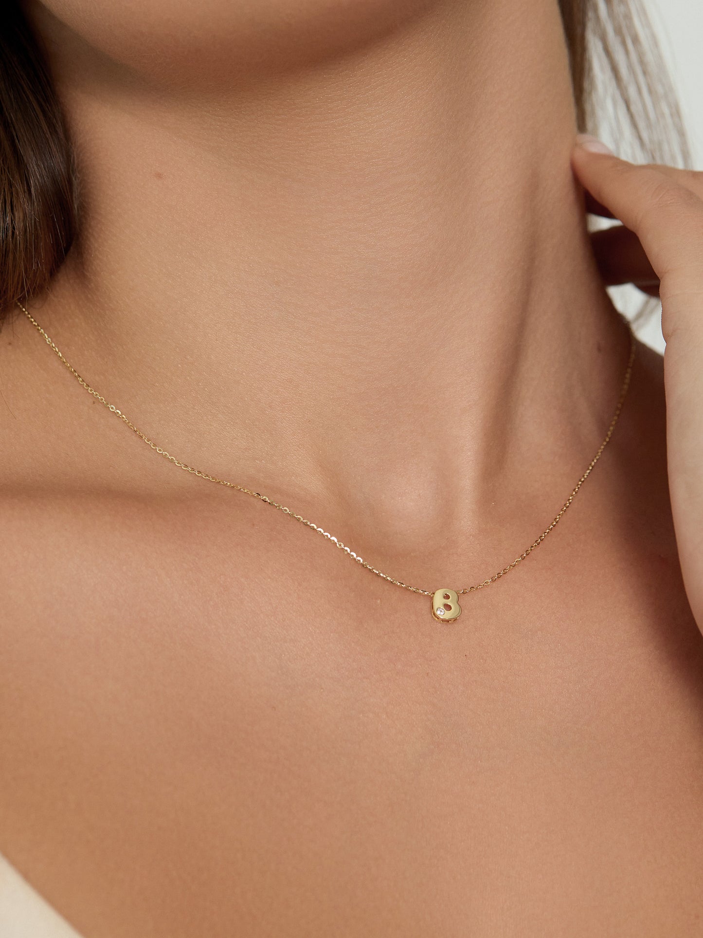 With the Letter "B" Necklace