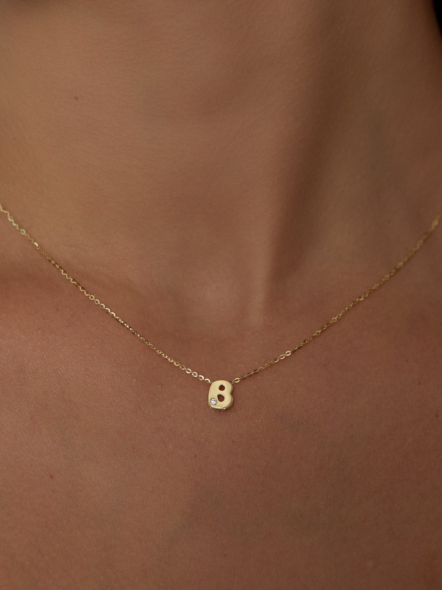 With the Letter "B" Necklace
