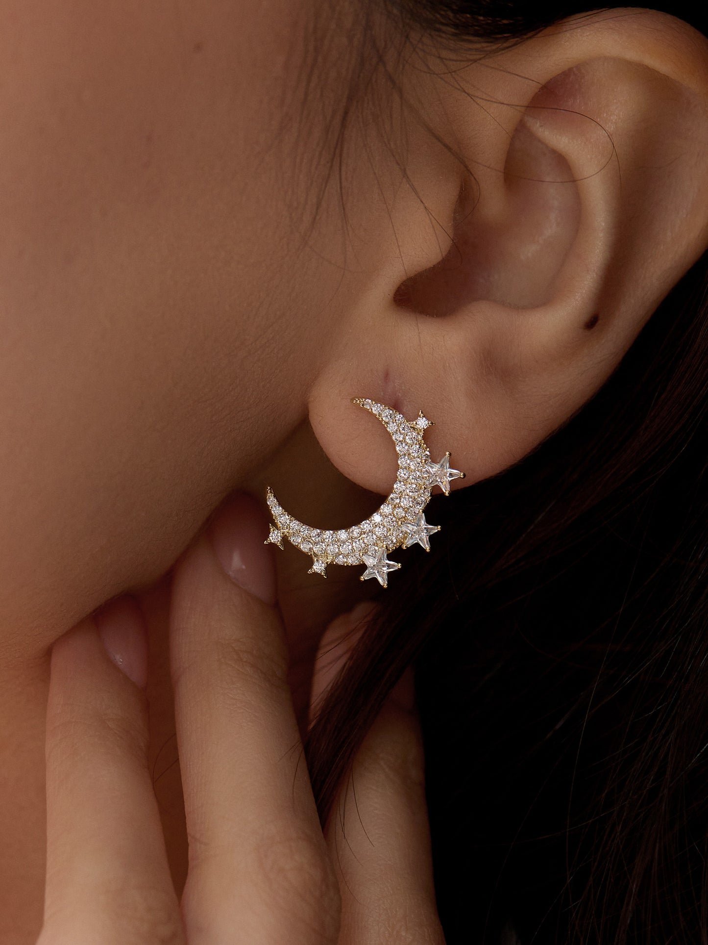 14K Gold Platted Moonlight Earring