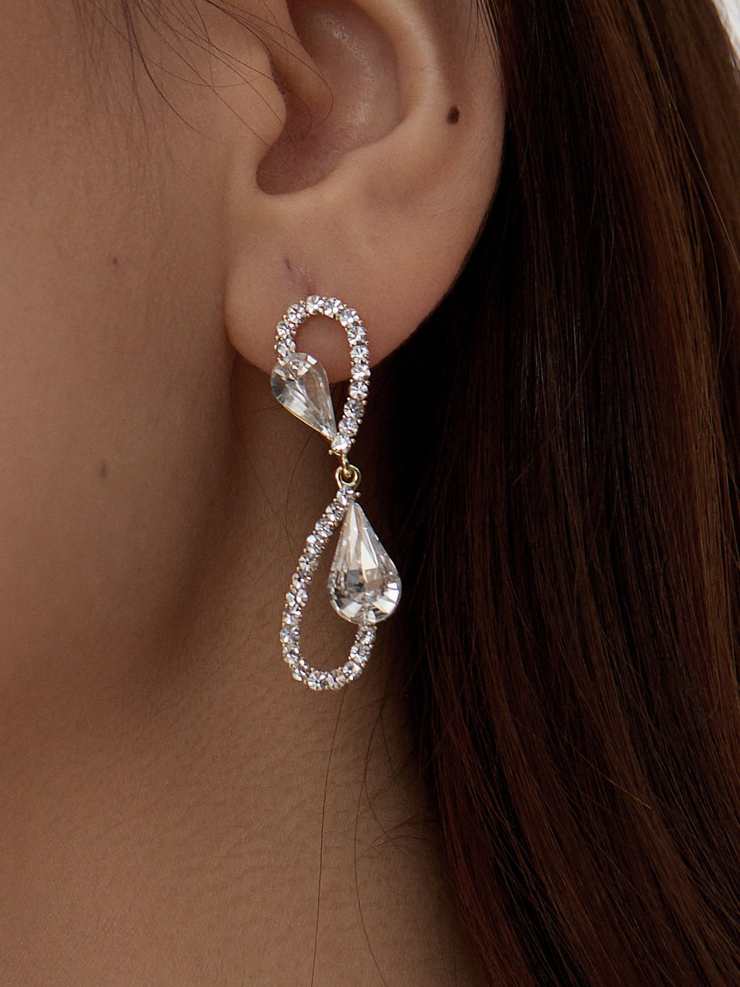 Mobius Tear Drop Earrings