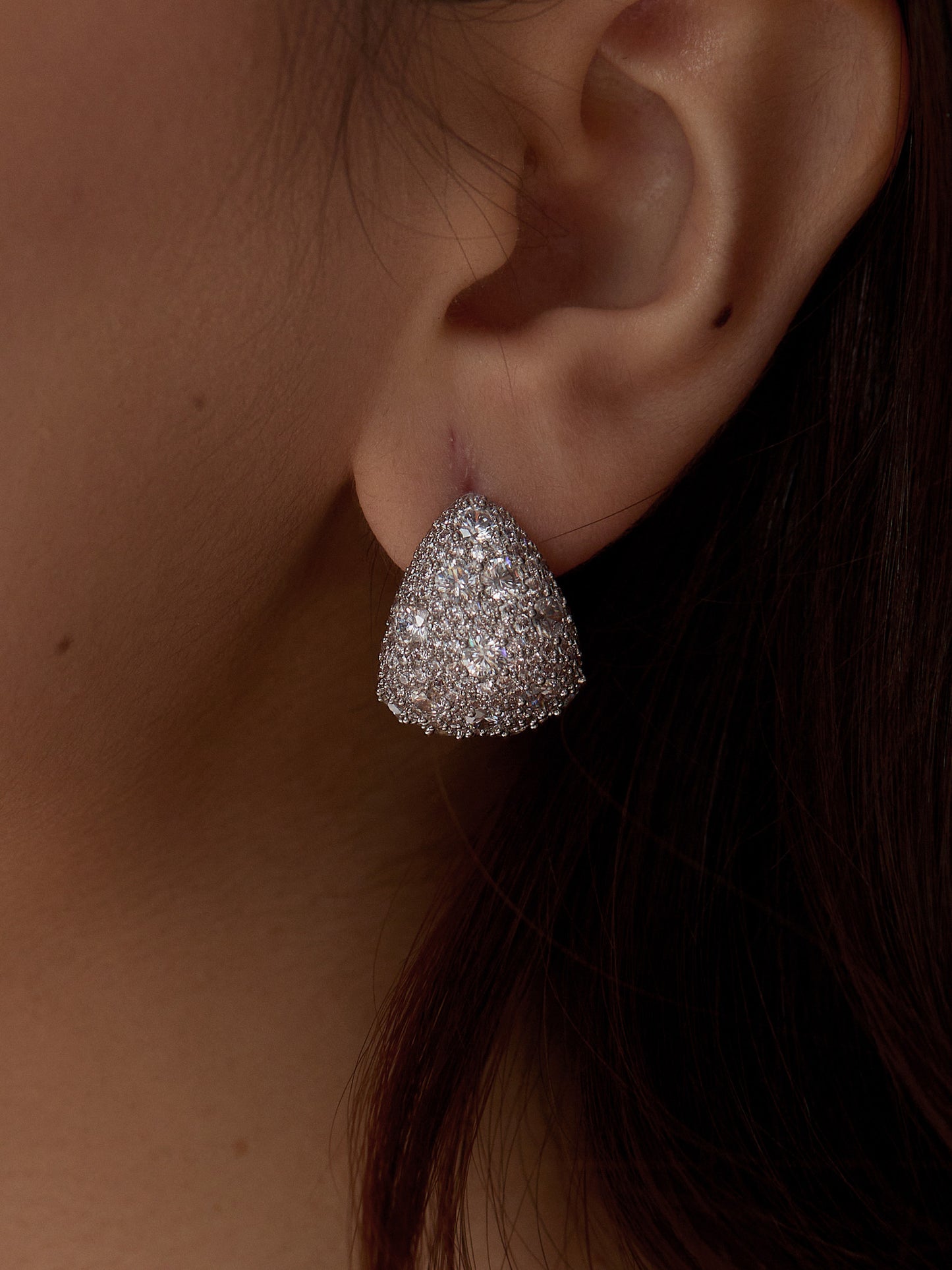 14K Gold Platted Crest Earring