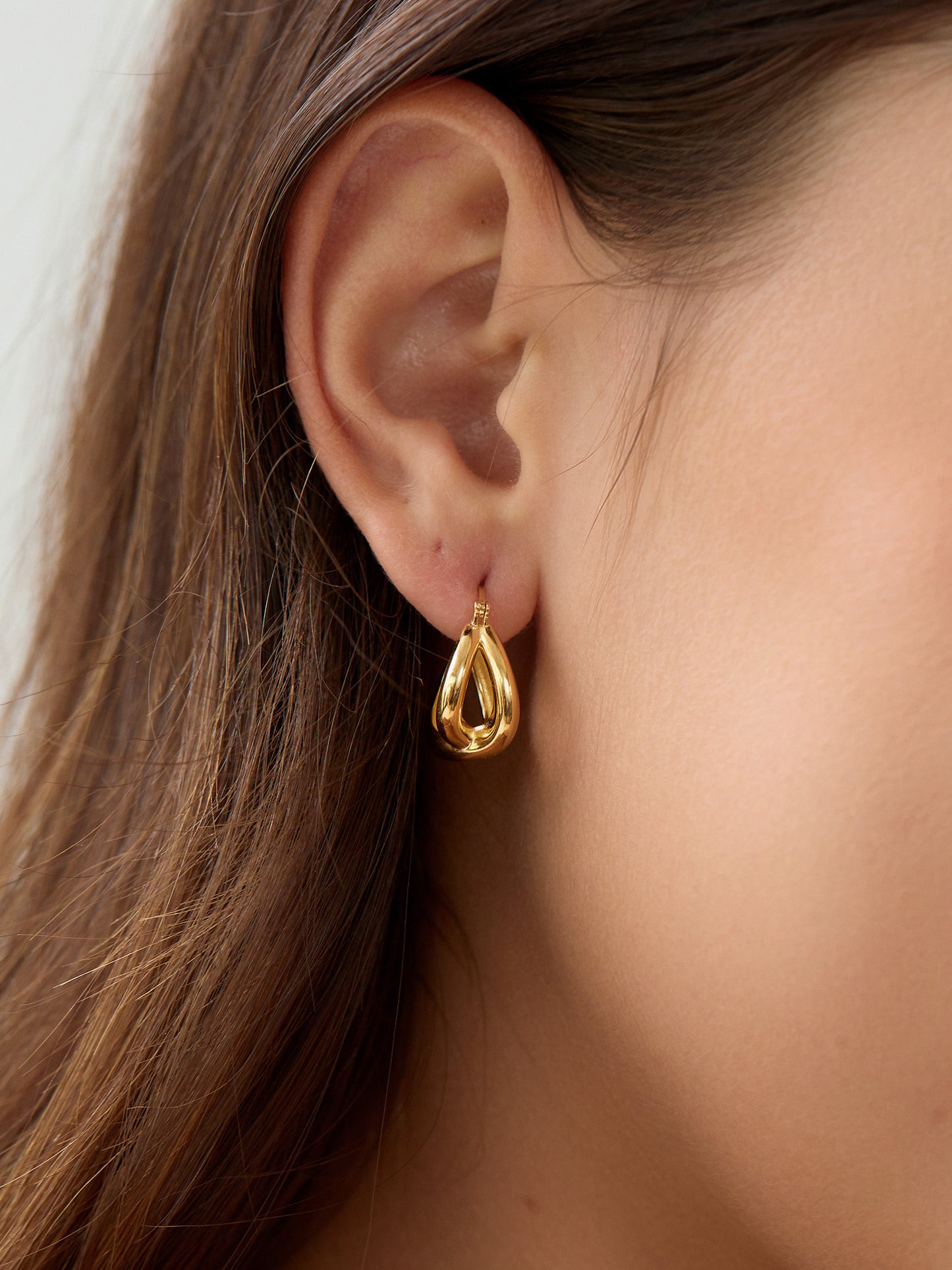 24K Gold Plated Silver Waving Daydream Earrings