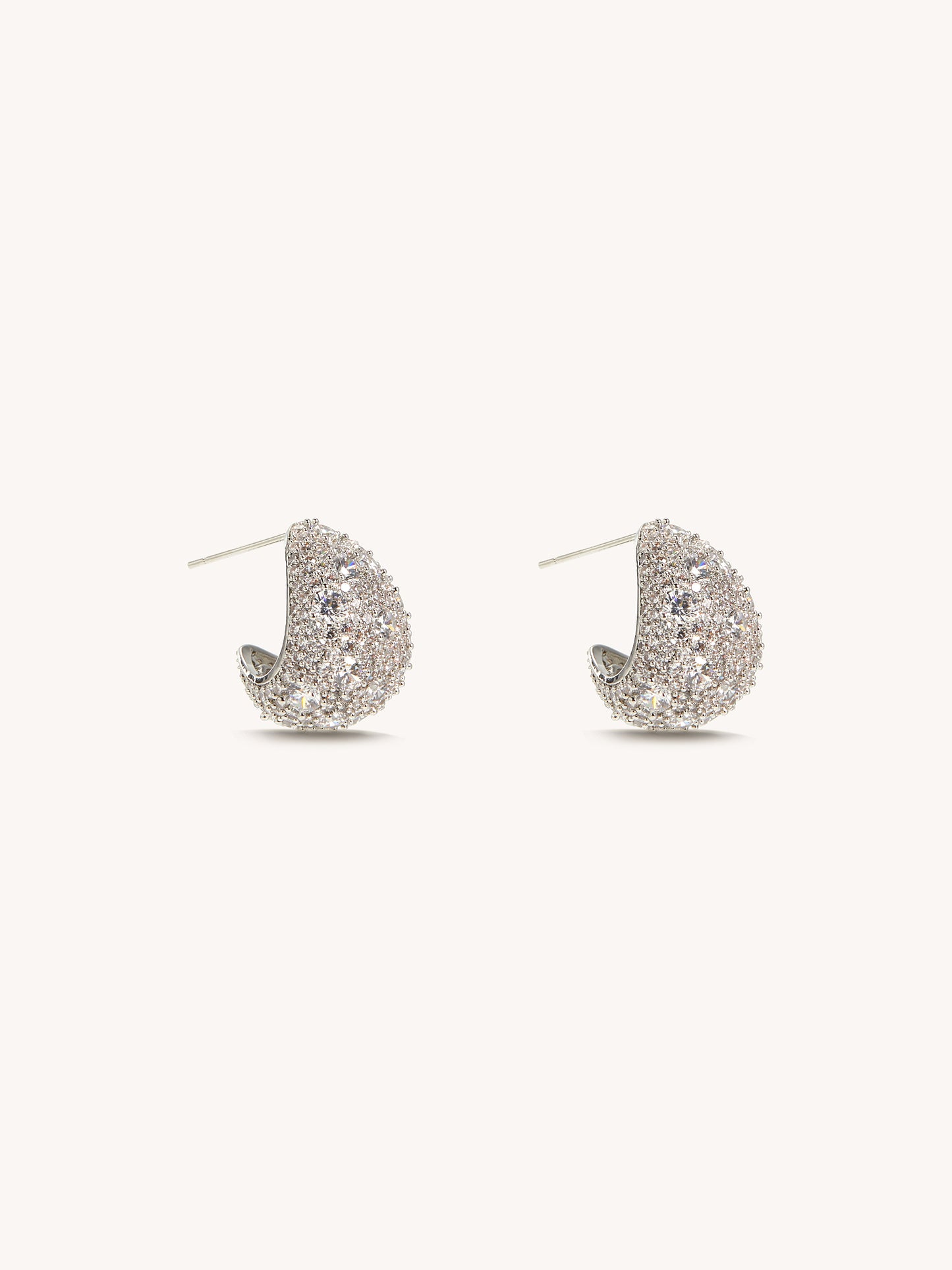 14K Gold Platted Crest Earring