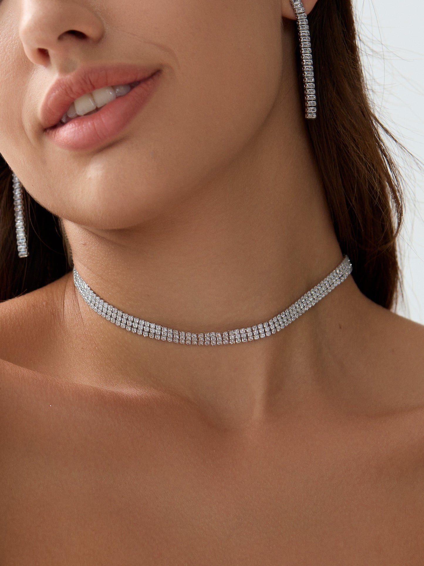 Zirconia Layers Tennis Choker