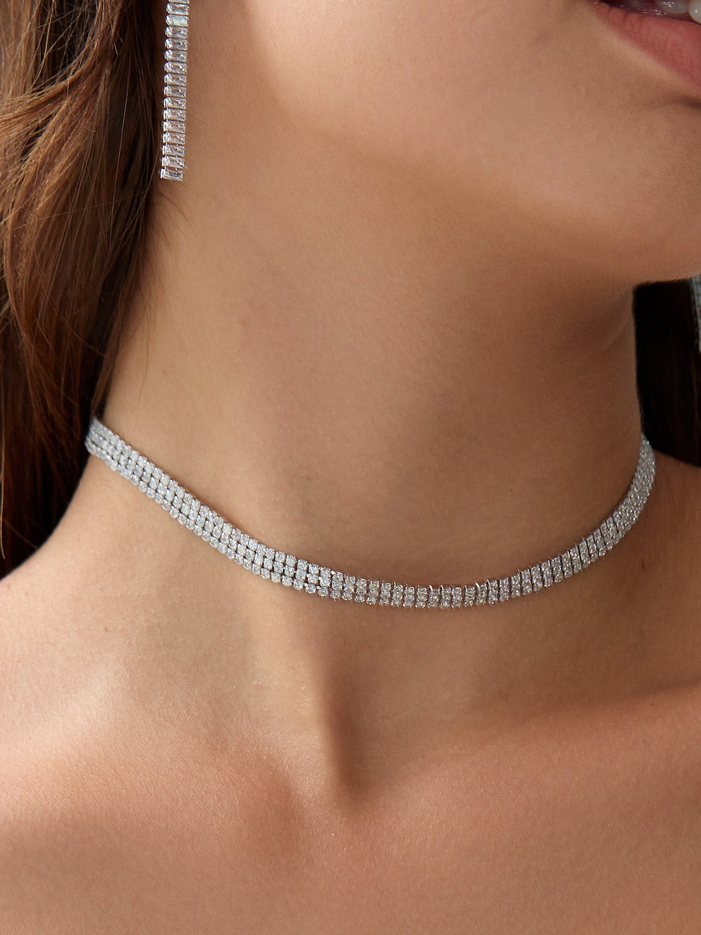 Zirconia Layers Tennis Choker