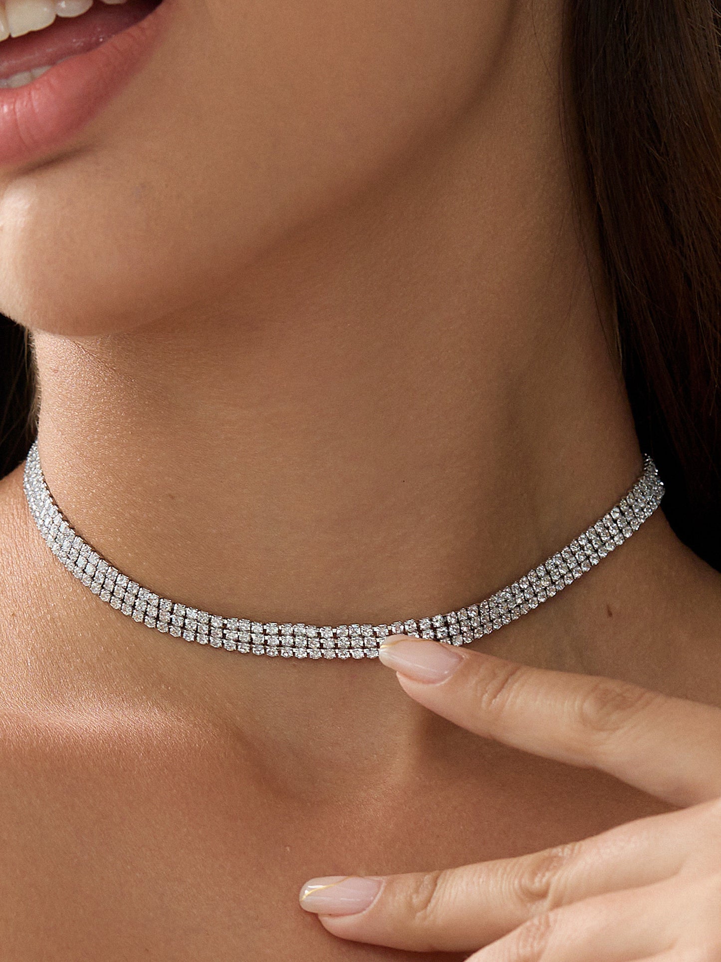 Zirconia Layers Tennis Choker