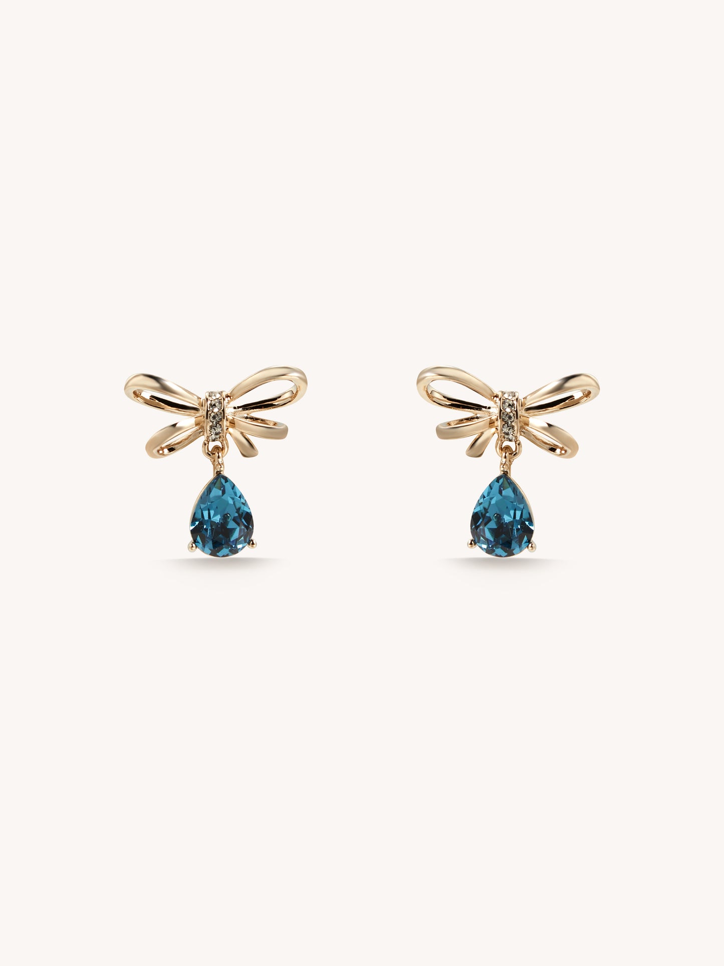 Bowknot Zircon Earrings