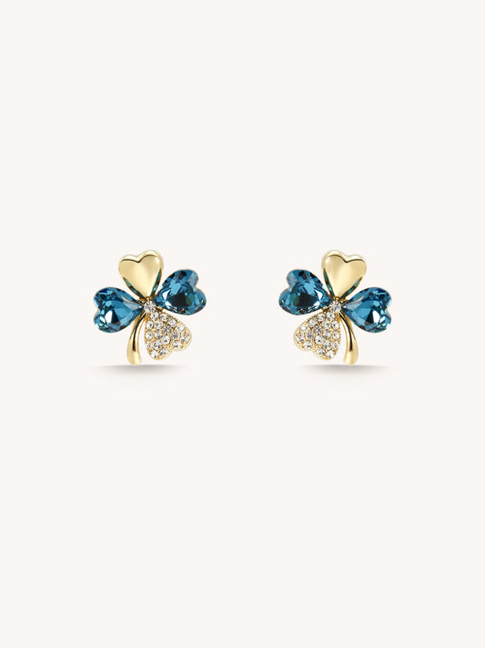 Clover Zircon Earrings
