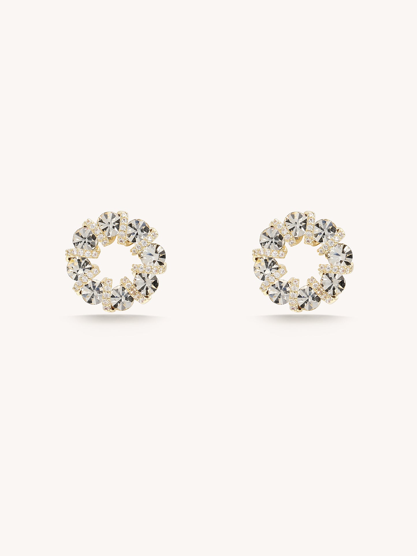 14K Gold Platted Wreath Earring