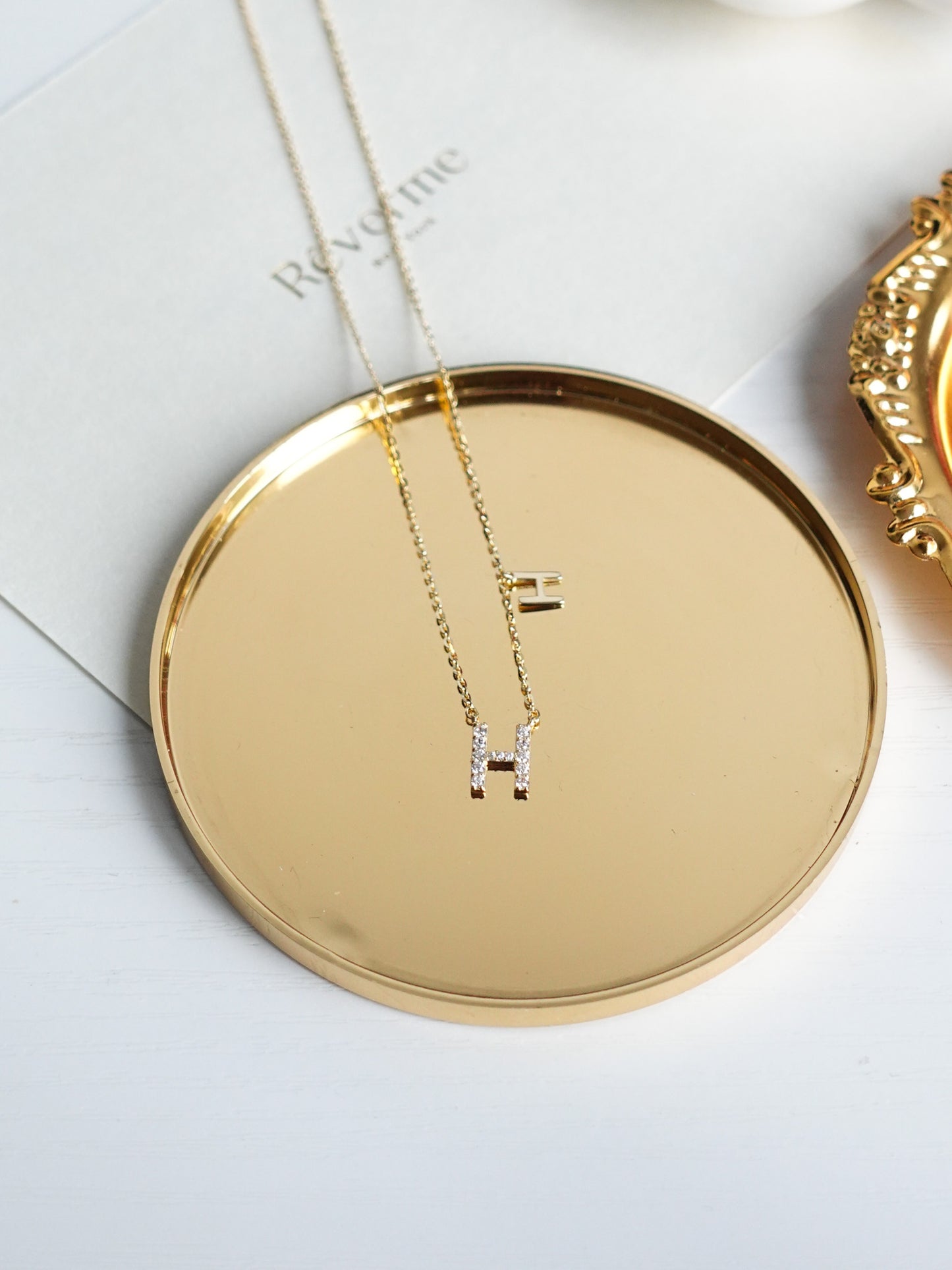 With the Letter "H" Necklace
