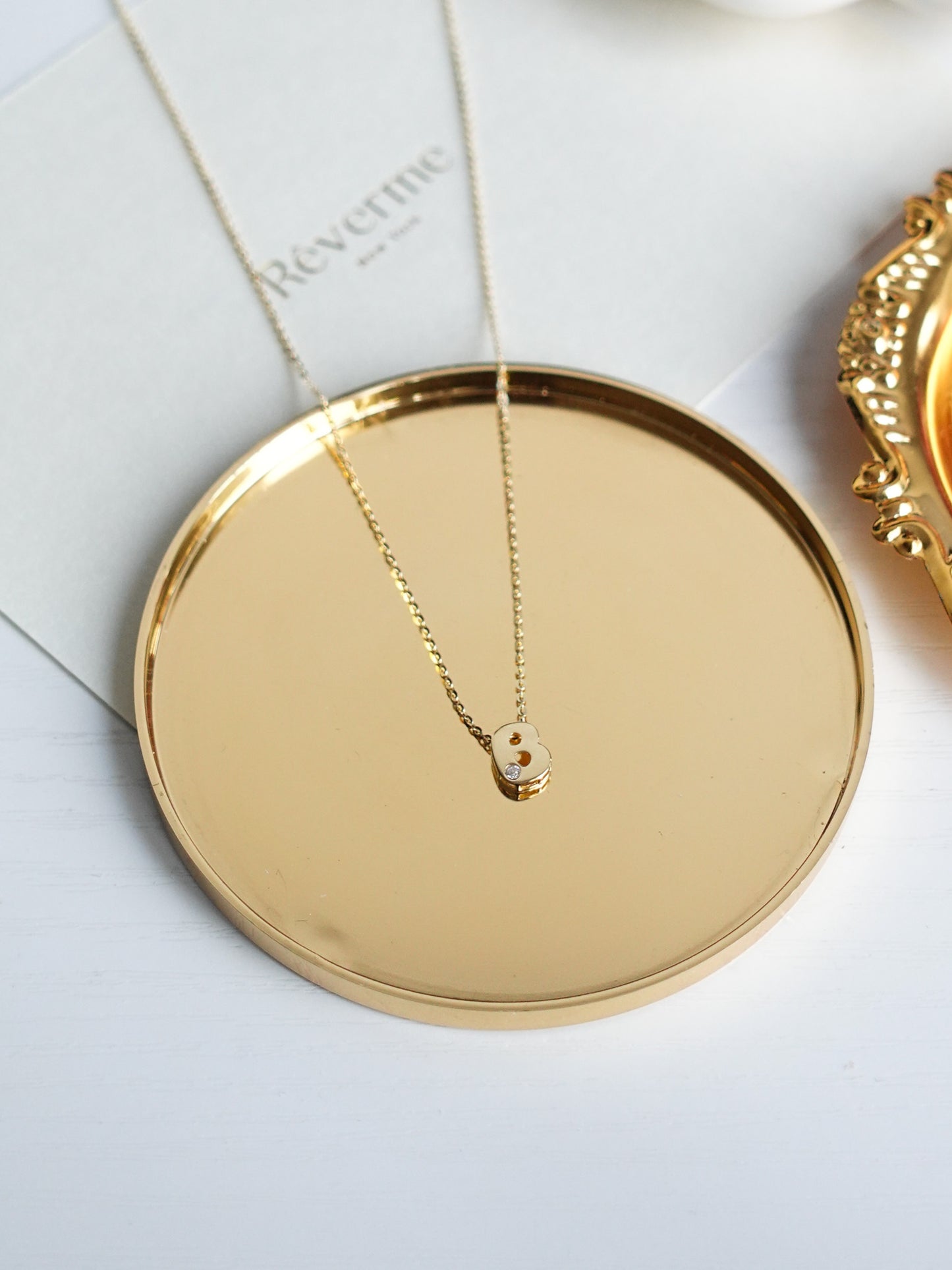 With the Letter "B" Necklace