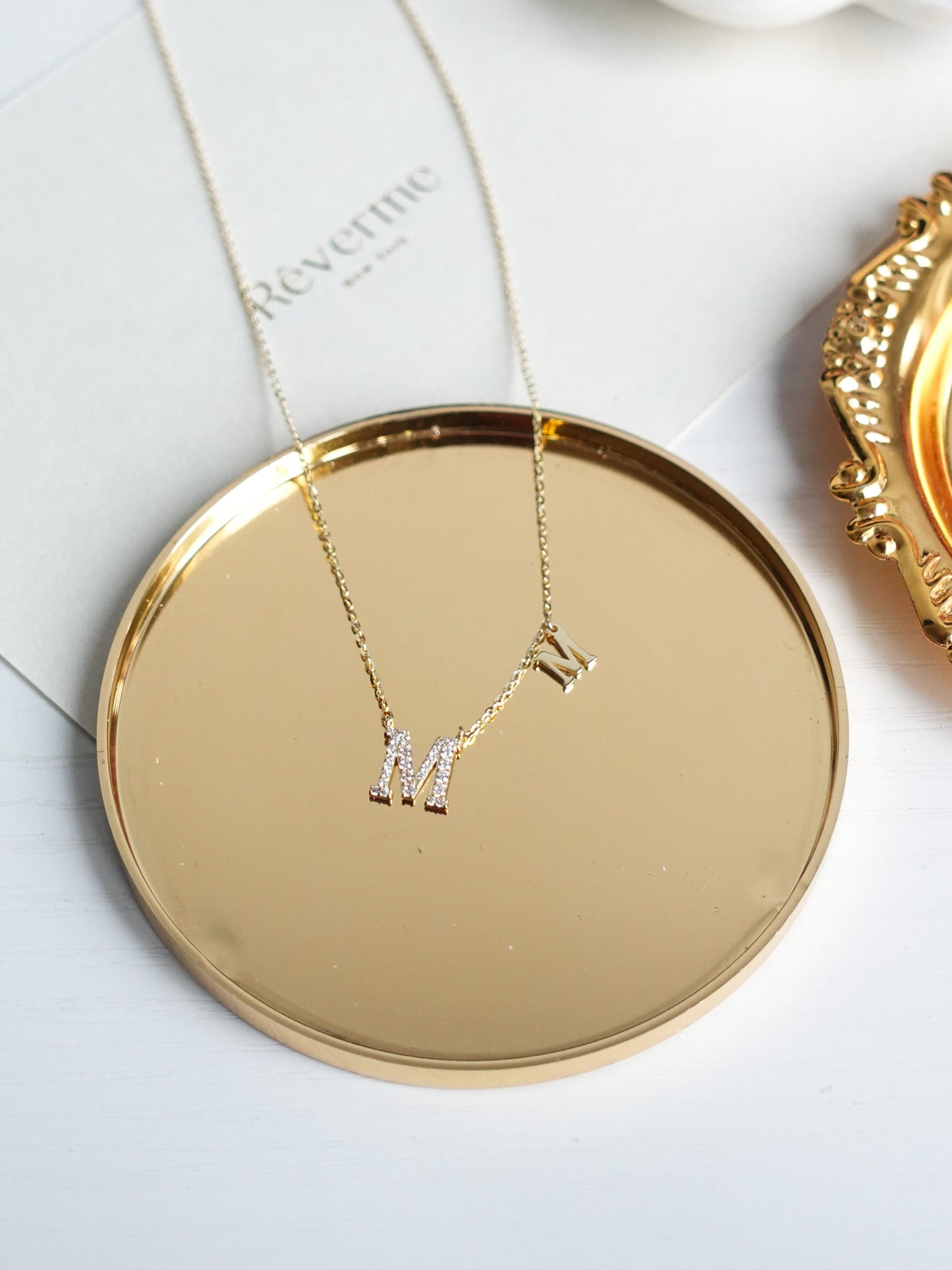 With the Letter "M" Necklace