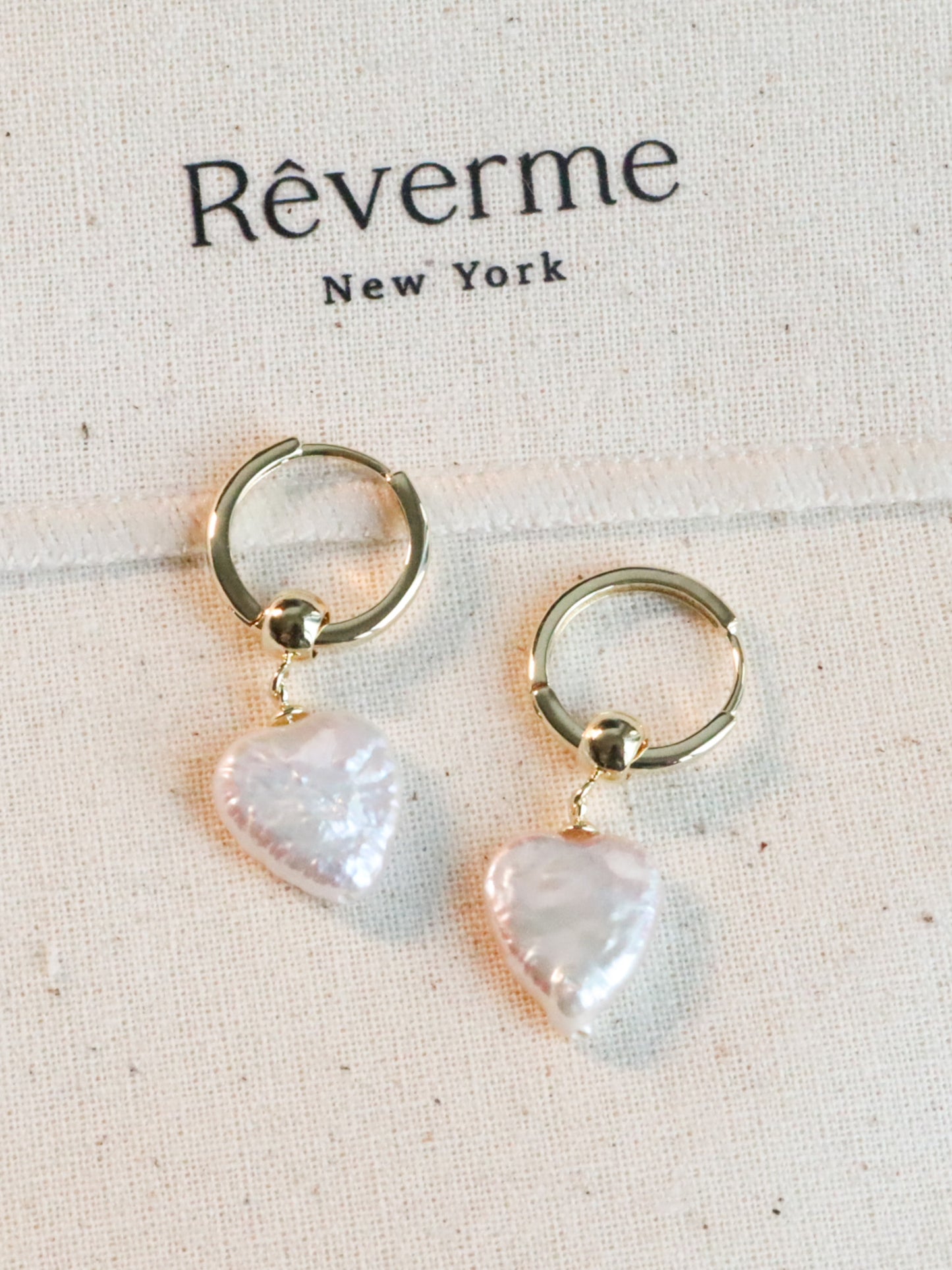 Rivoli Baroque Pearl Hoop Earrings