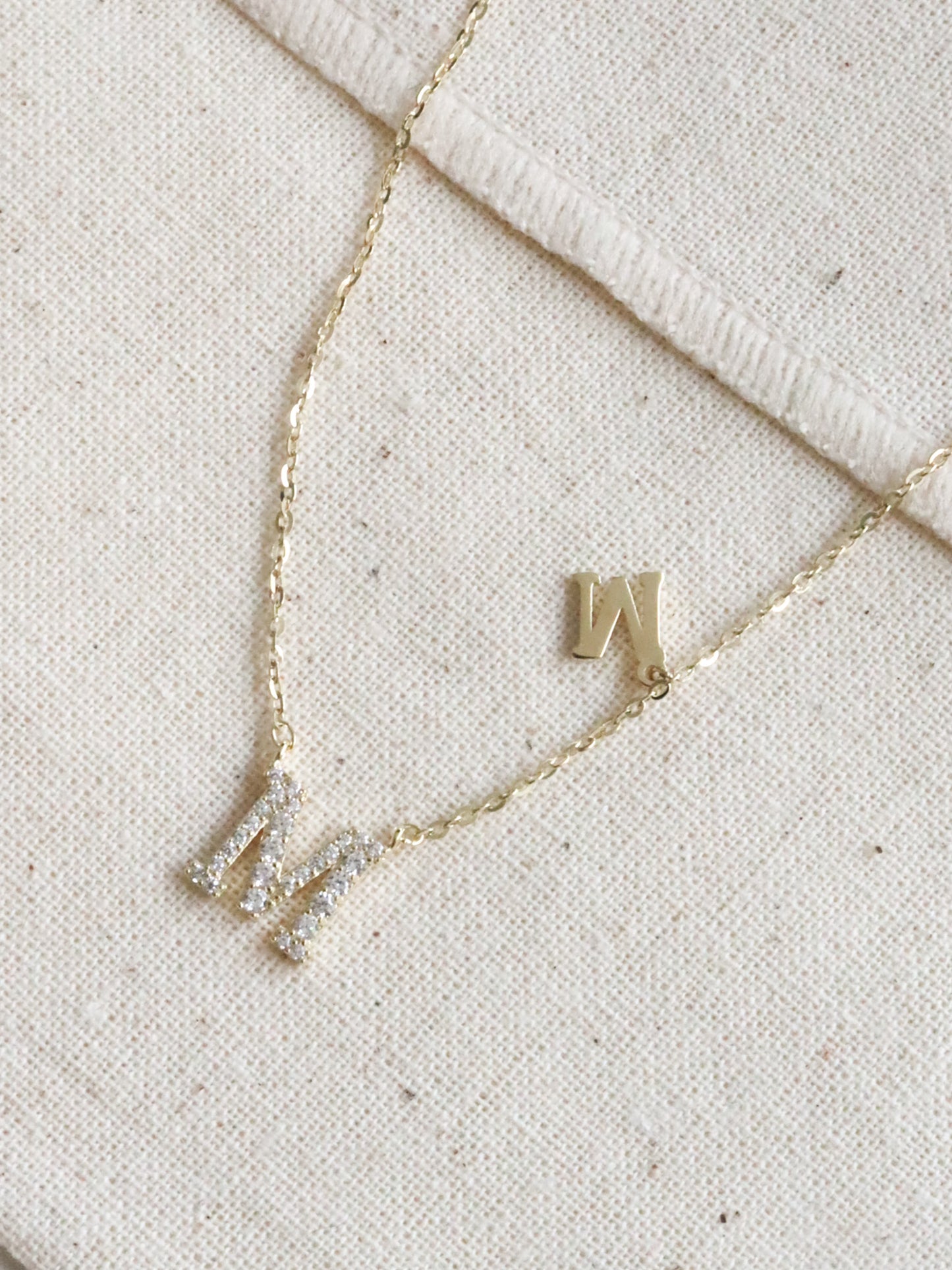 With the Letter "M" Necklace