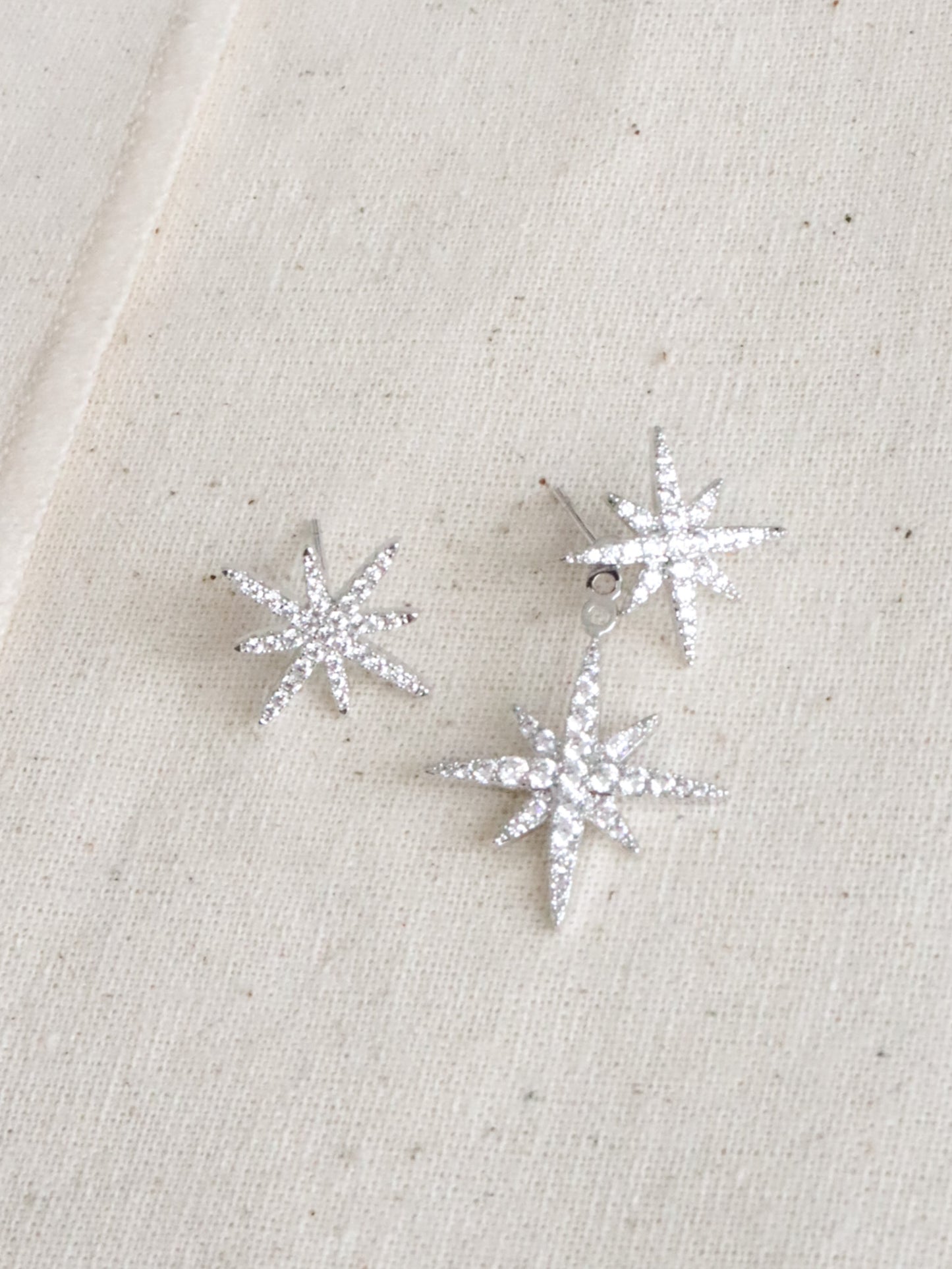 Corsica Asymmetry Polar Star Earrings