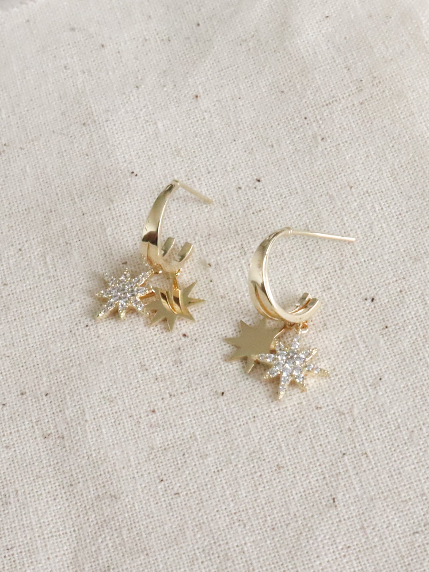 Alsace Star Hoop Earrings