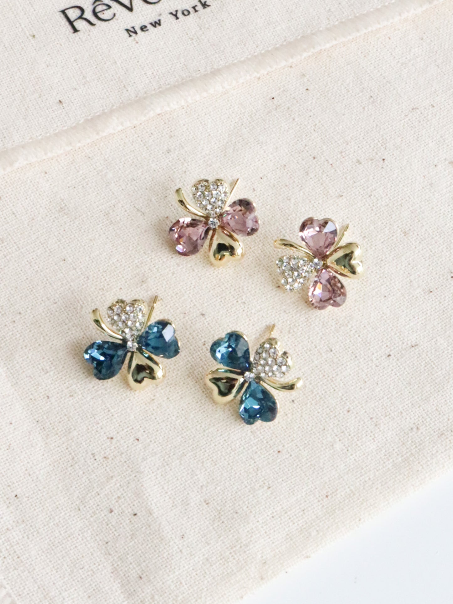 Clover Zircon Earrings