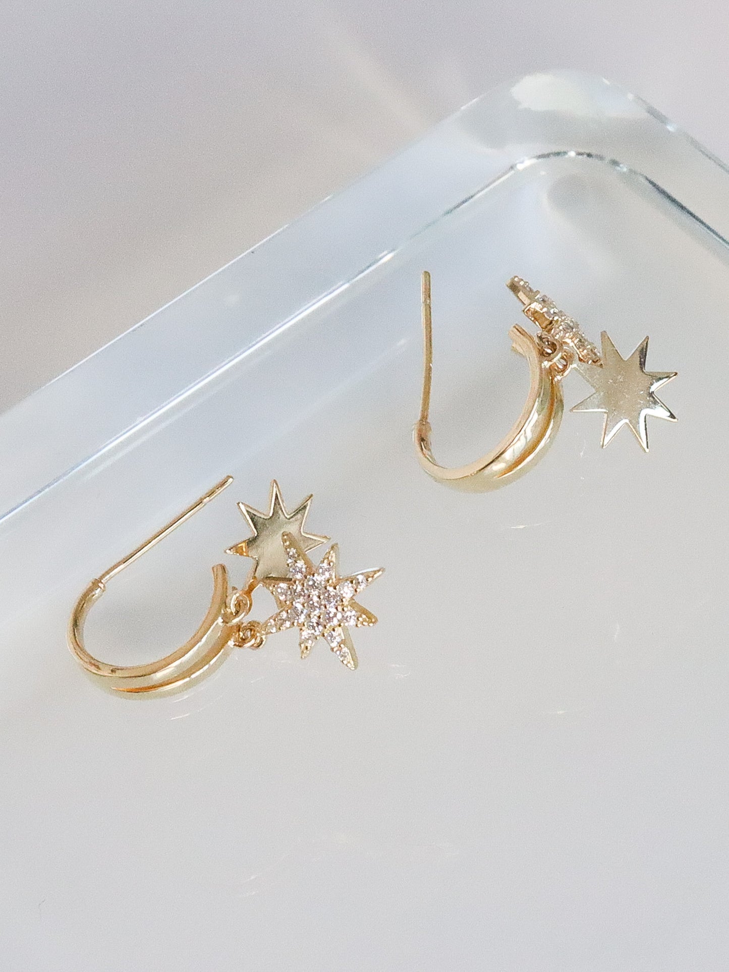 Alsace Star Hoop Earrings
