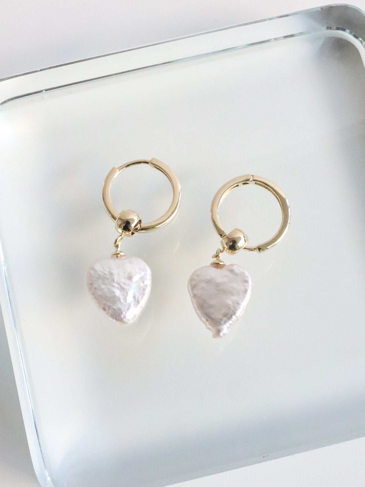 Rivoli Baroque Pearl Hoop Earrings