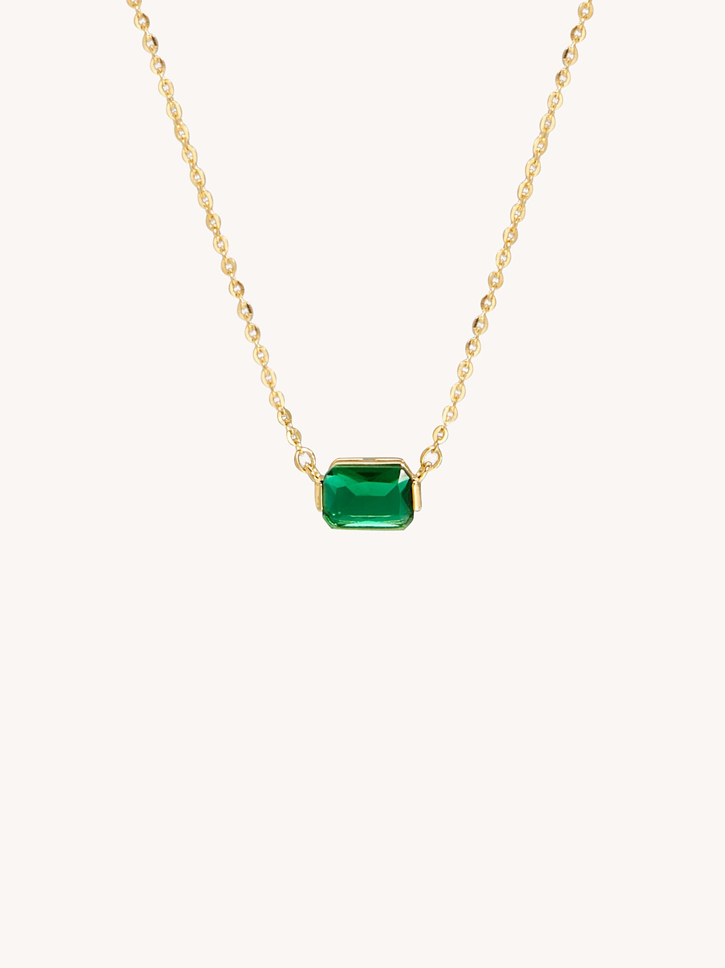 Limoges Emerald Cut Necklace