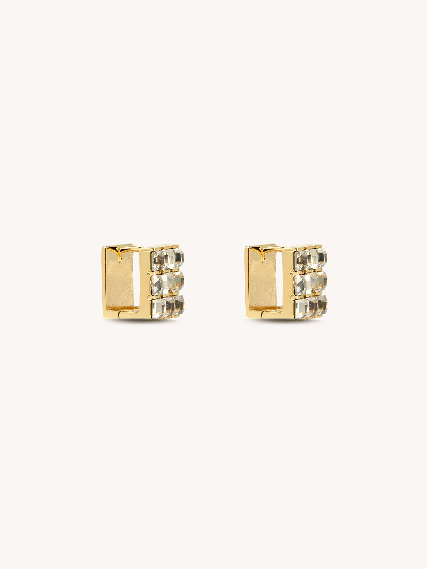 Square Splendor Zirconia Studs