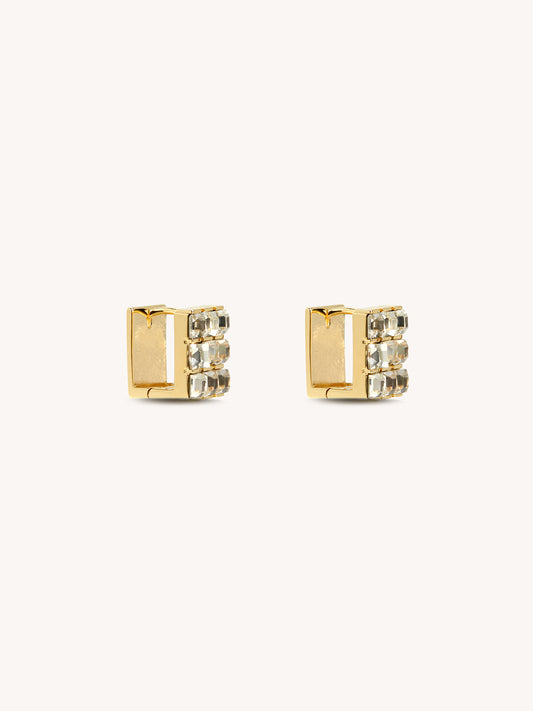 Square Splendor Zirconia Studs