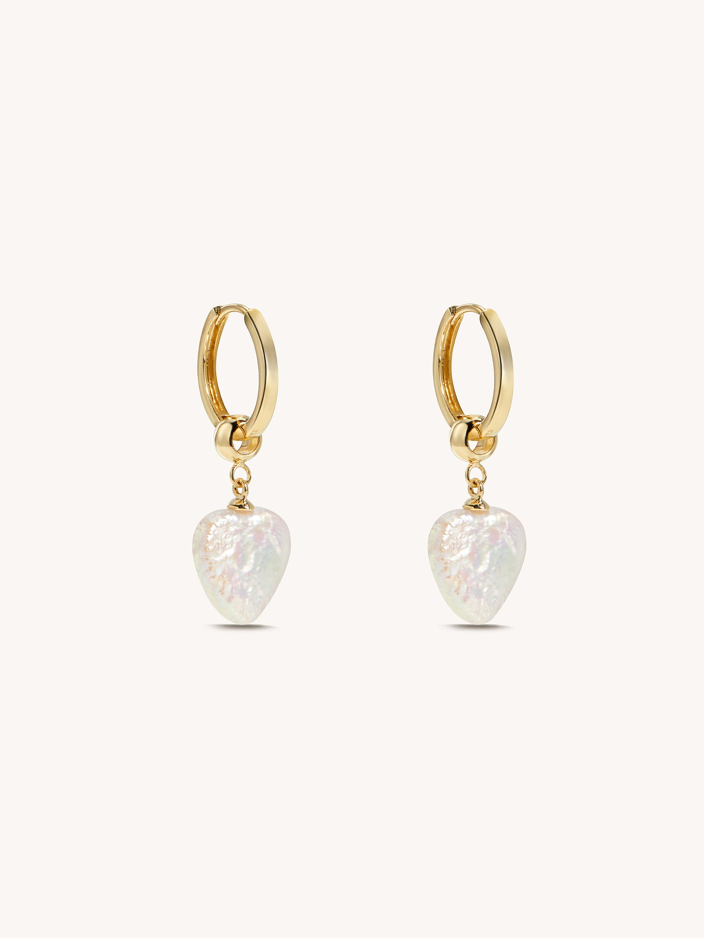 Rivoli Baroque Pearl Hoop Earrings