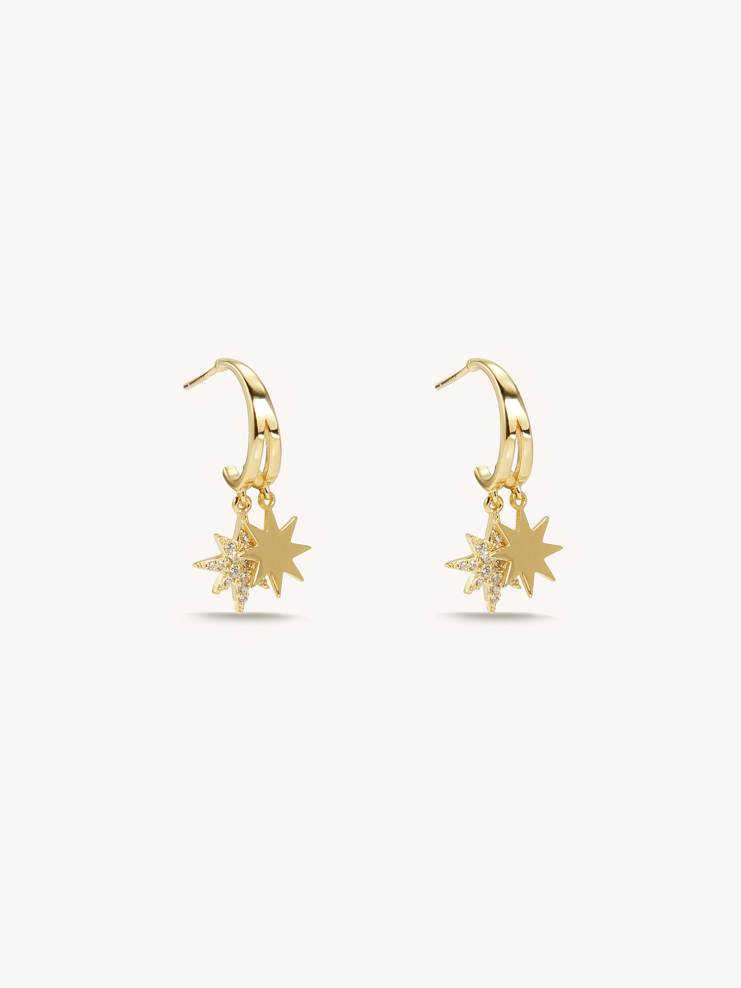 Alsace Star Hoop Earrings