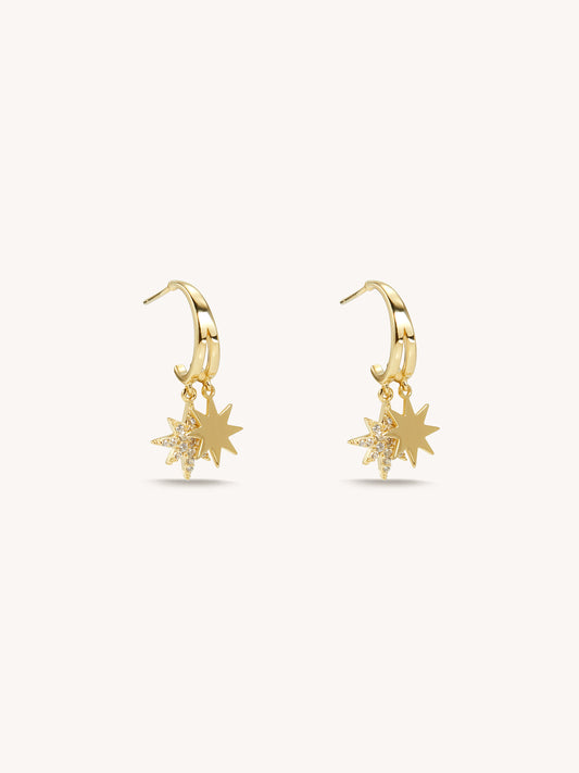 Alsace Star Hoop Earrings