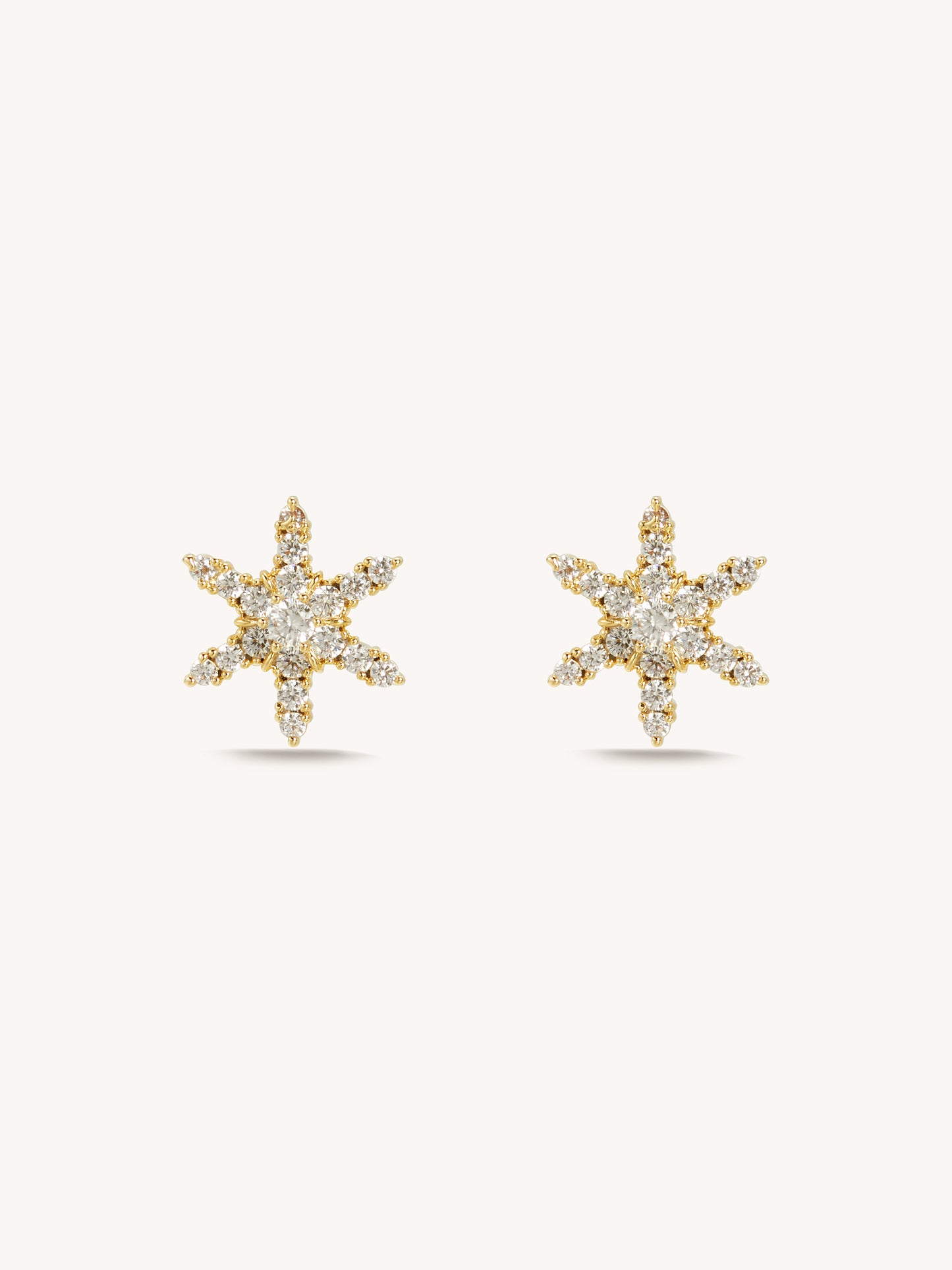 Bordeaux Snowflake Earrings