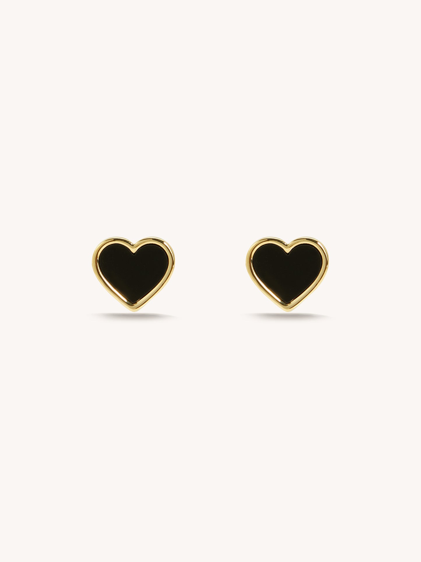 Black Heart Earrings
