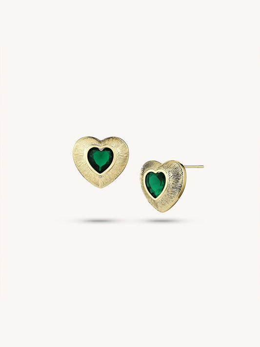 14K Gold Plated Heart of Renaissance Earrings - Revermejewelry