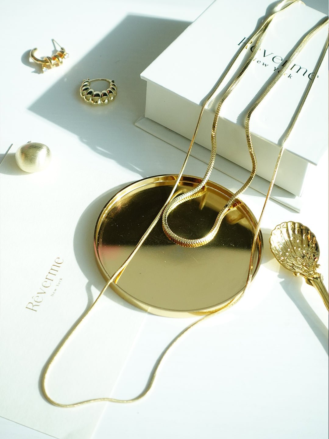 14K gold plated Timeless Tranquility Necklace - Revermejewelry