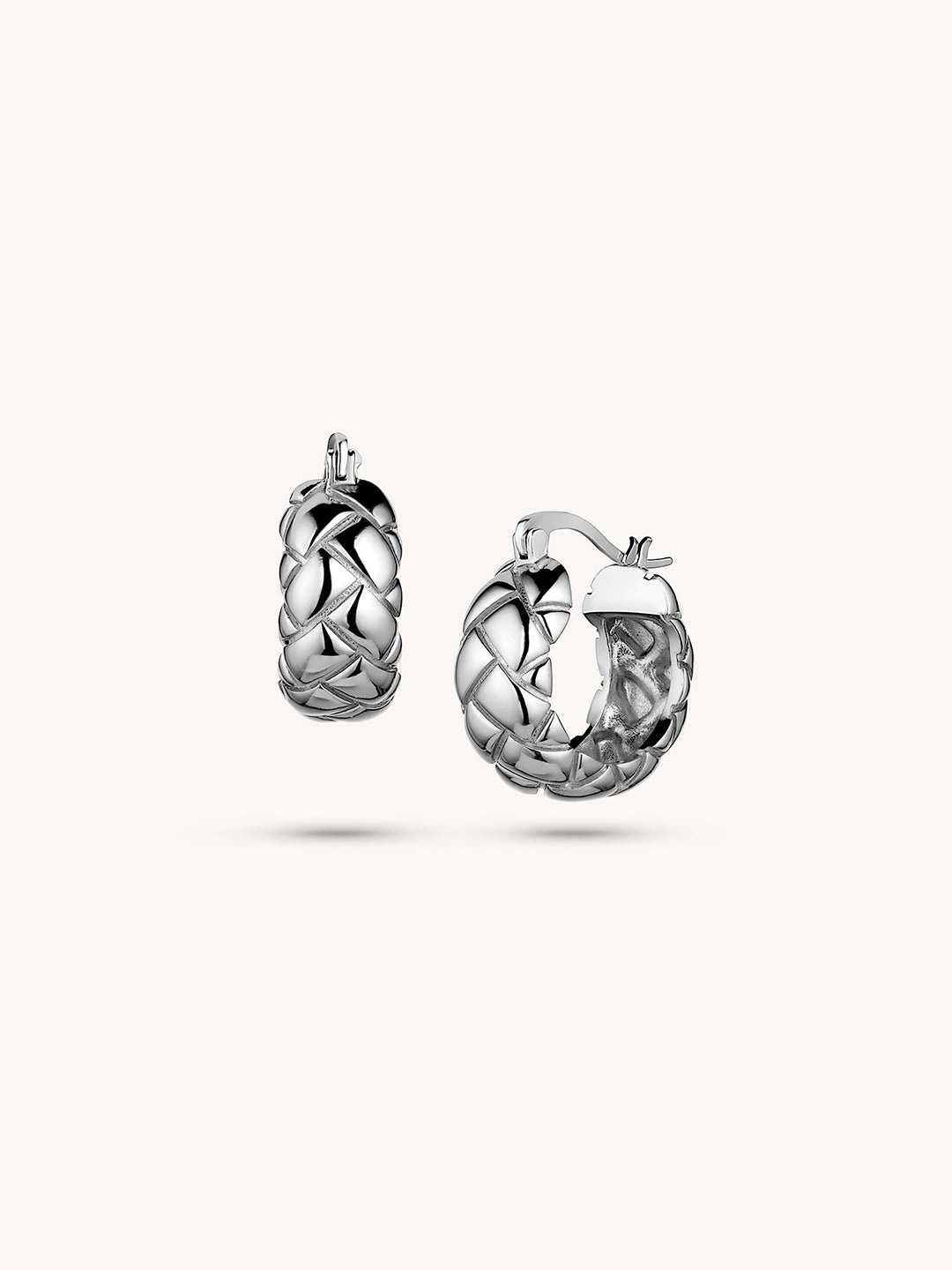 24K/White Gold Plated Silver Arch Earrings - Revermejewelry