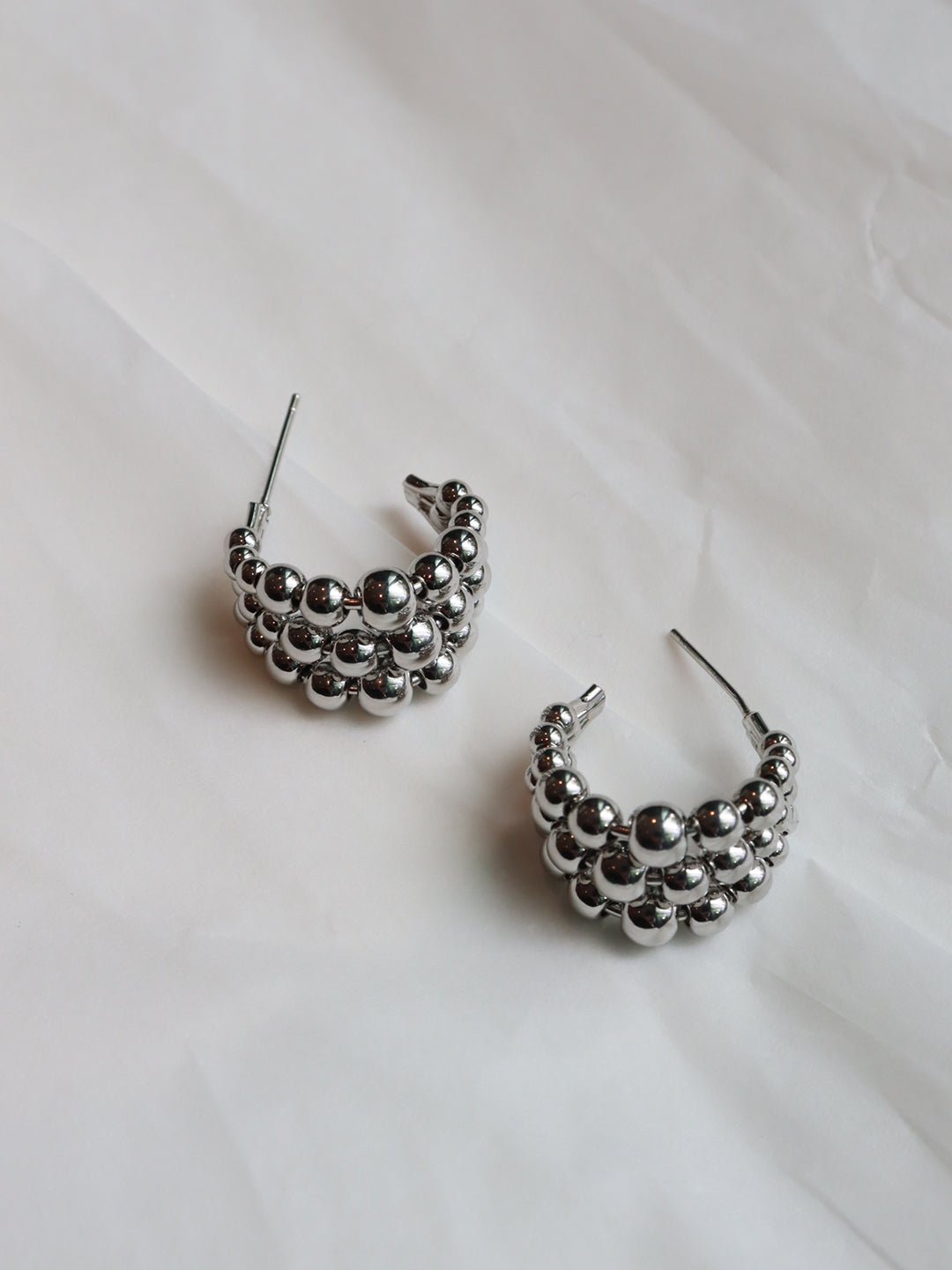 Gold Plated Bubbly Champagne Earrings - Revermejewelry