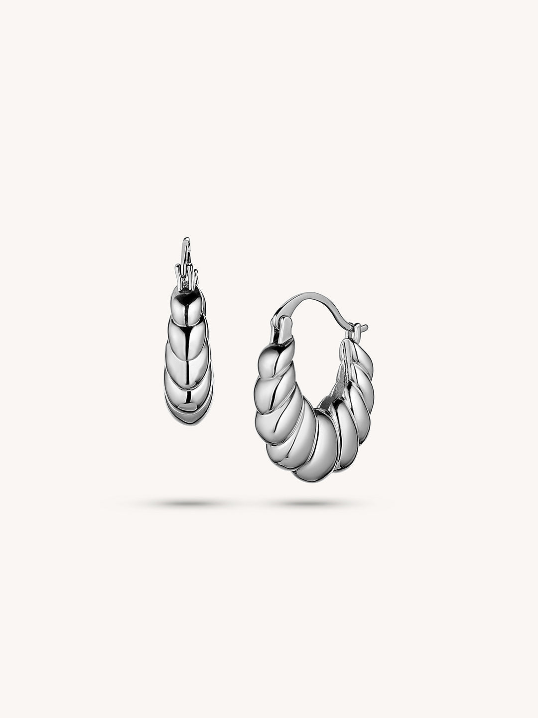 Gold Plated Classy Croissant Earrings - Revermejewelry