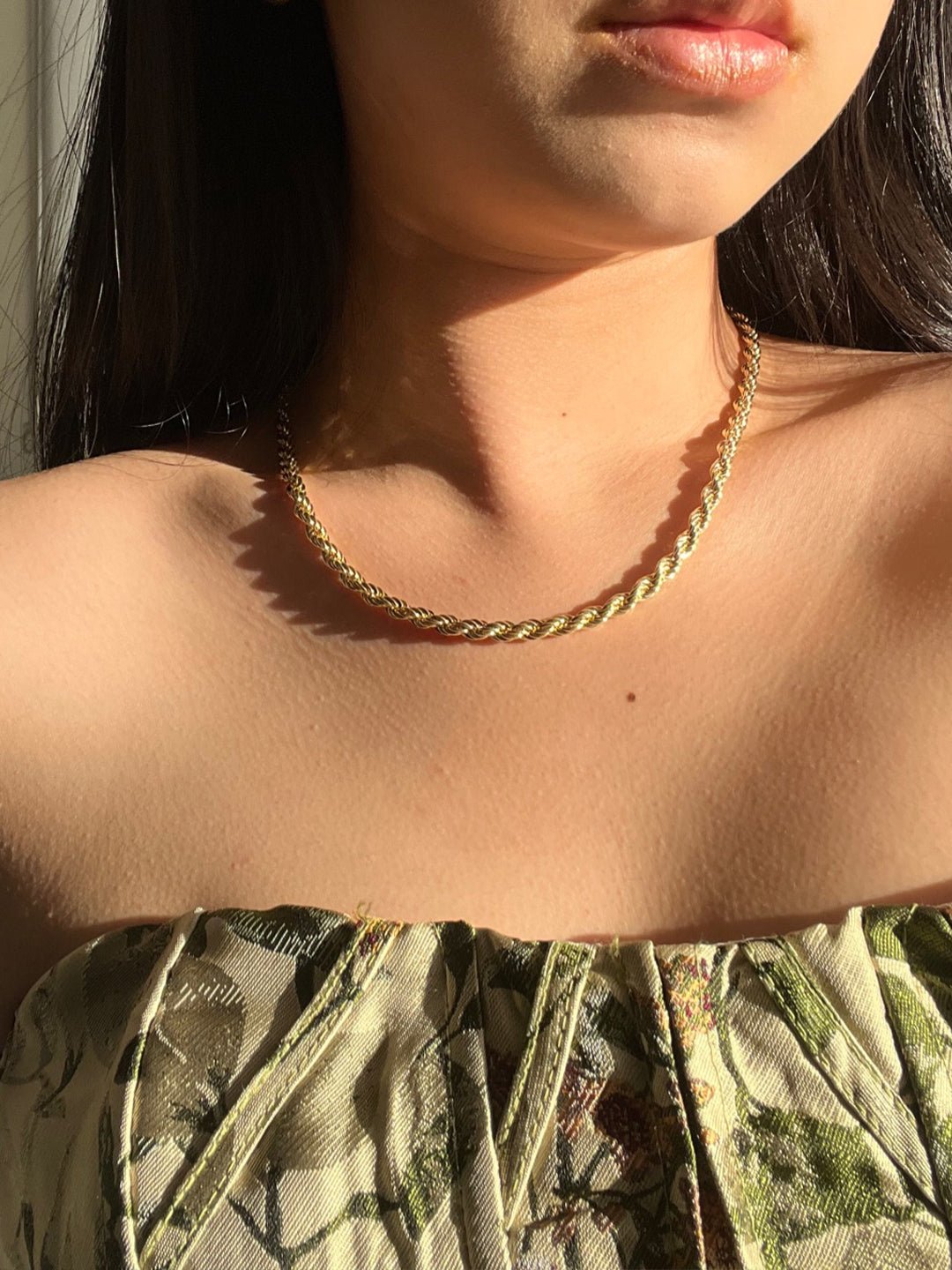 Gold Plated Essential Braided Necklace - Revermejewelry