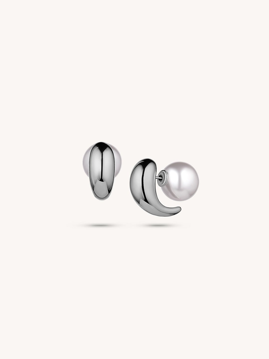 Gold Plated Pearl Drop Earrings - Revermejewelry